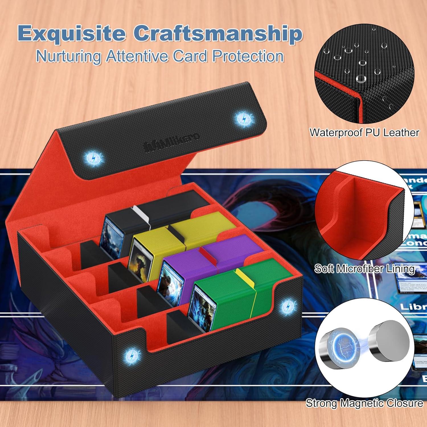 Caja de Cartas Mlikero 4 Filas 2400+ Cartas Impermeable