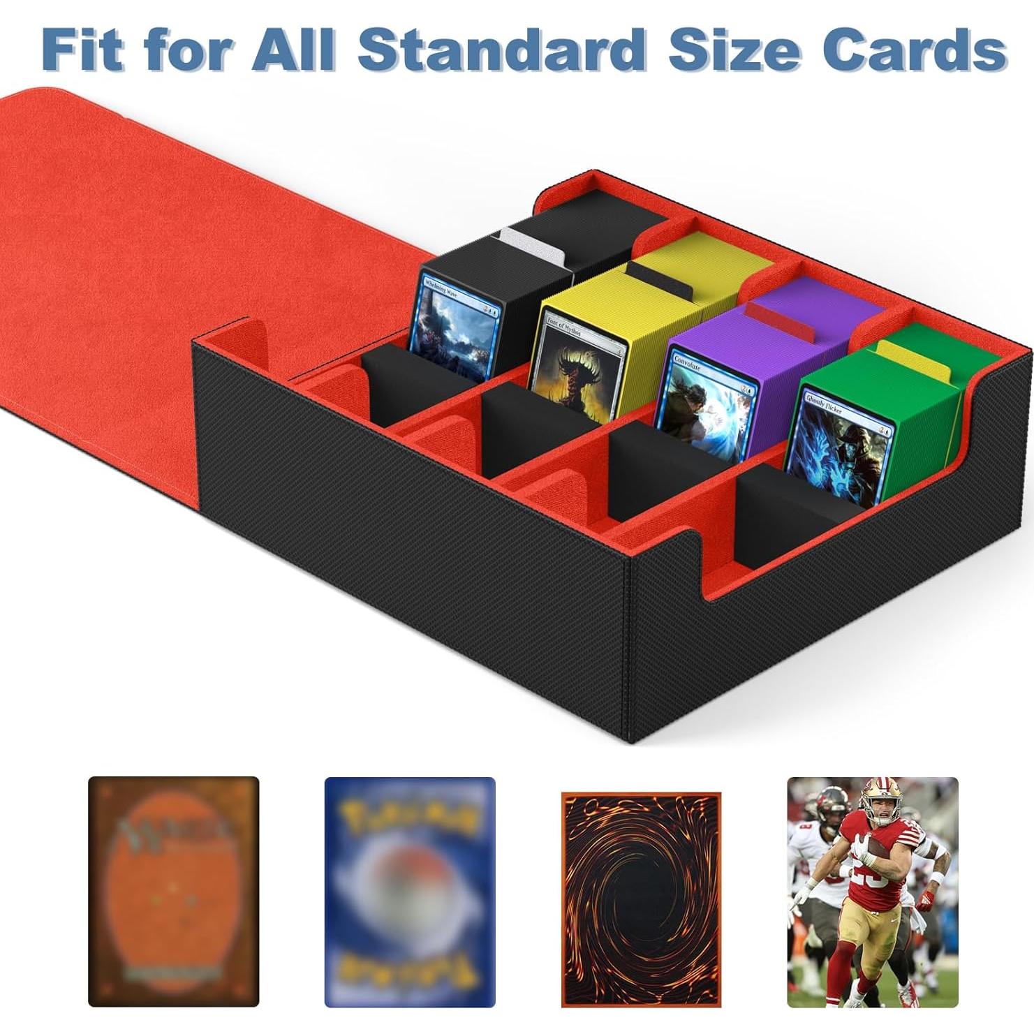 Caja de Cartas Mlikero 4 Filas 2400+ Cartas Impermeable