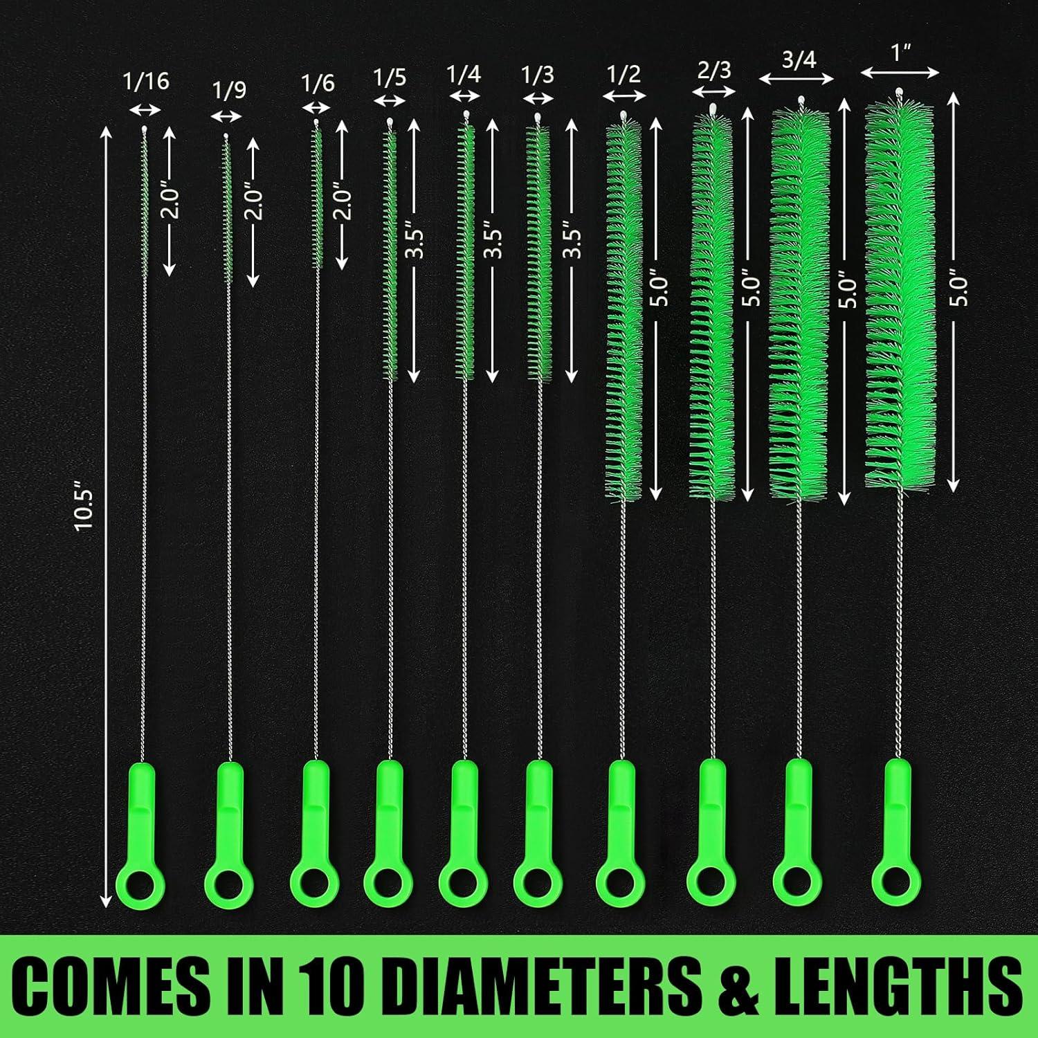 Juego de 10 Cepillos de Limpieza de Pajitas YZAHGDS 26.67 cm