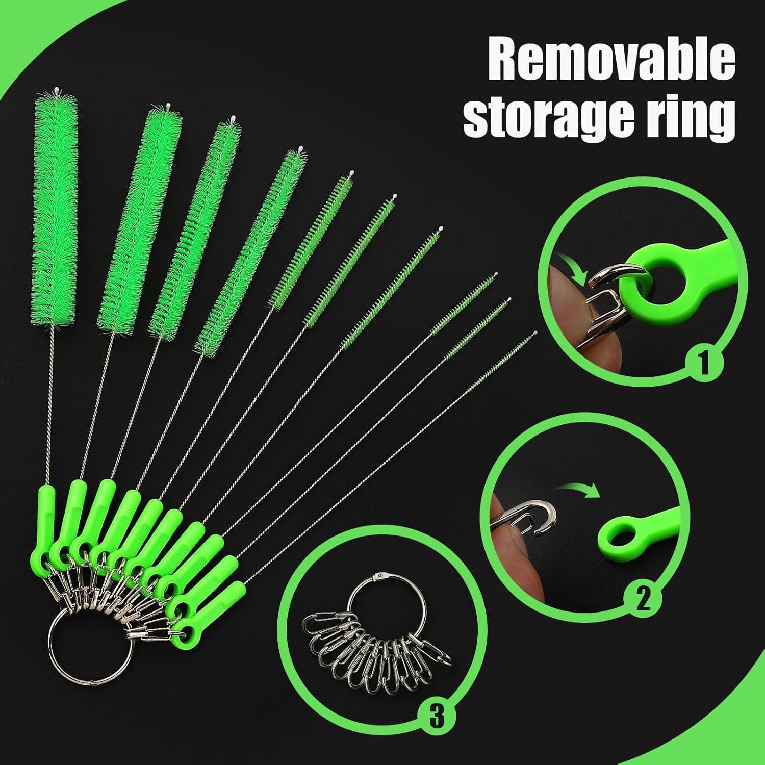 Juego de 10 Cepillos de Limpieza de Pajitas YZAHGDS 26.67 cm