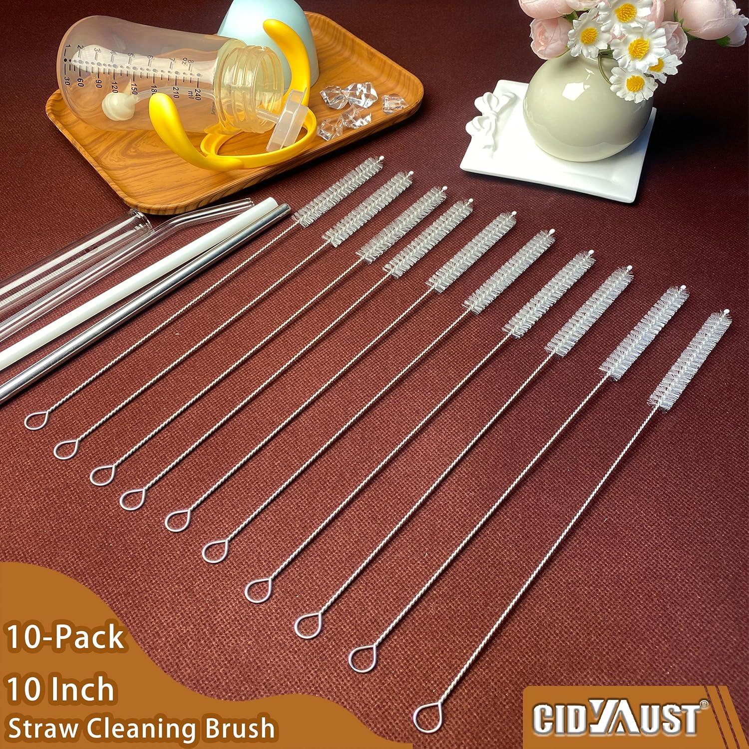 Set de 10 Cepillos Limpiadores de Popotes CIDYAUST 26.9 cm