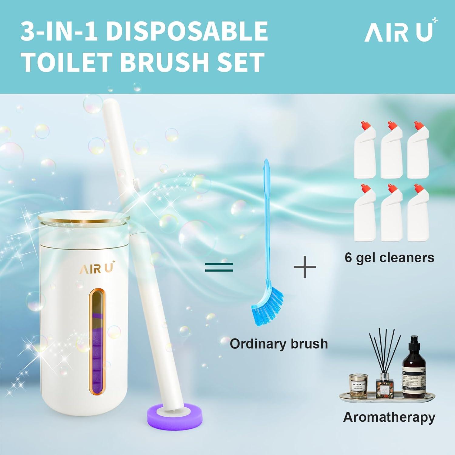 48 Recargas de Cabeza de Cepillo de Inodoro AIR U+ Púrpura