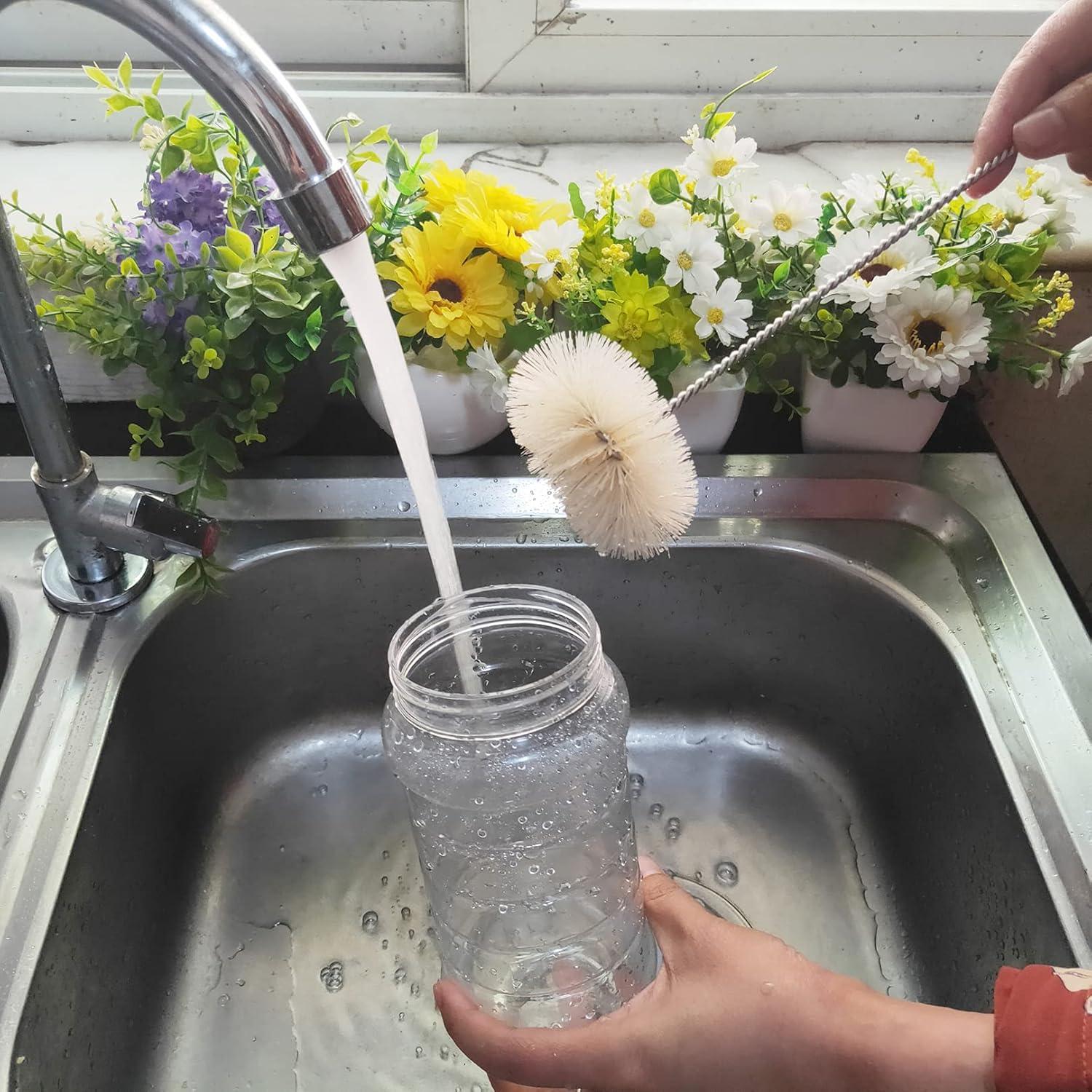 Juego de 5 cepillos de limpieza NewFerU para botellas