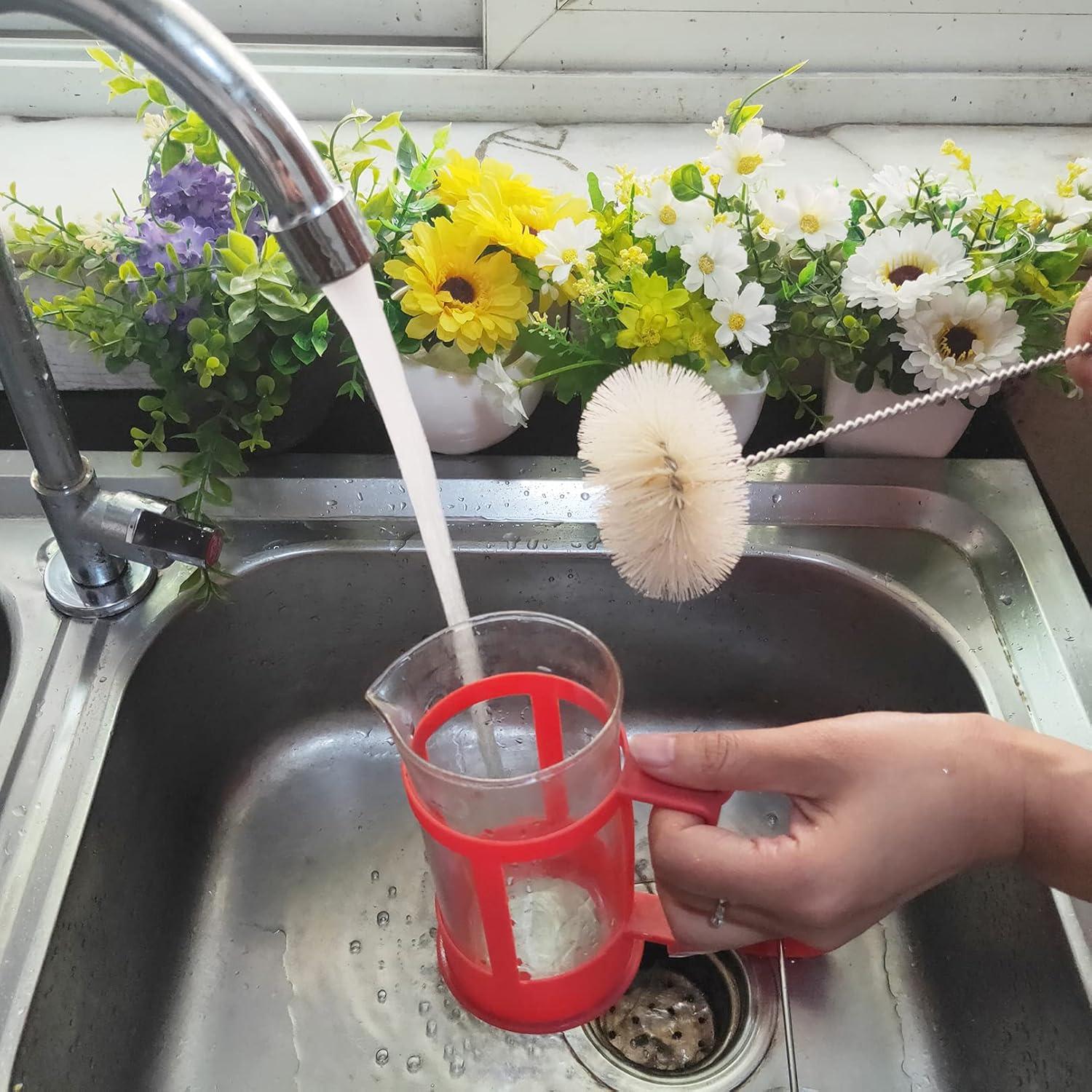 Juego de 5 cepillos de limpieza NewFerU para botellas