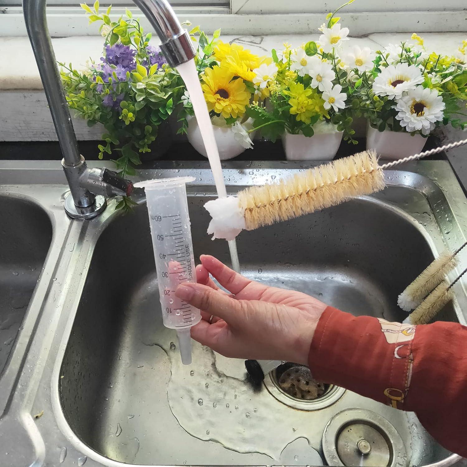 Juego de 5 cepillos de limpieza NewFerU para botellas