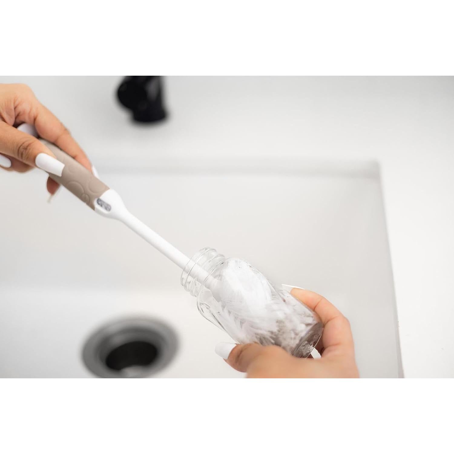 Juego de Cepillos para Biberones Ubbi Deluxe Taupe 2 Piezas