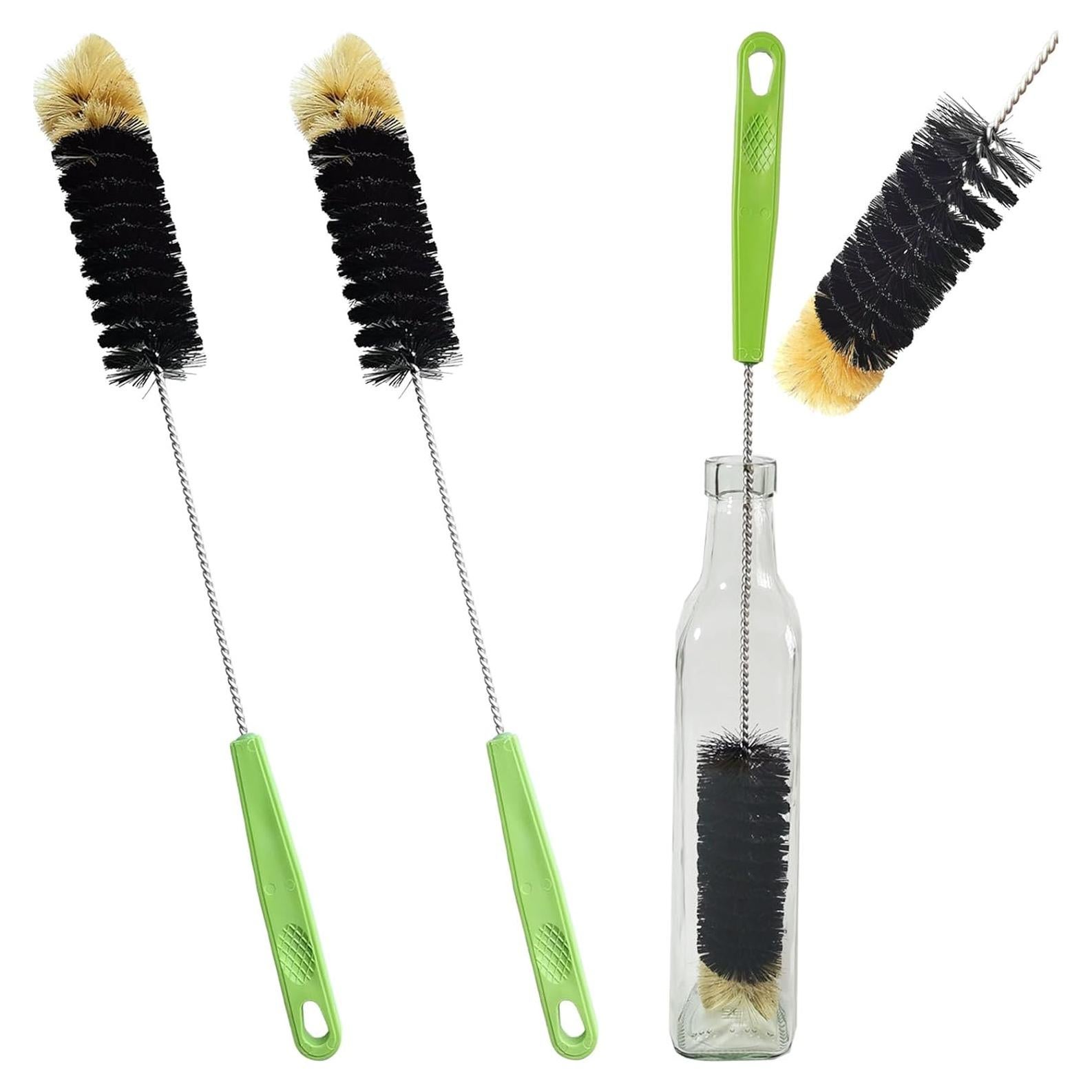 Paquete de 2 cepillos de limpieza Dokpod para botellas largas