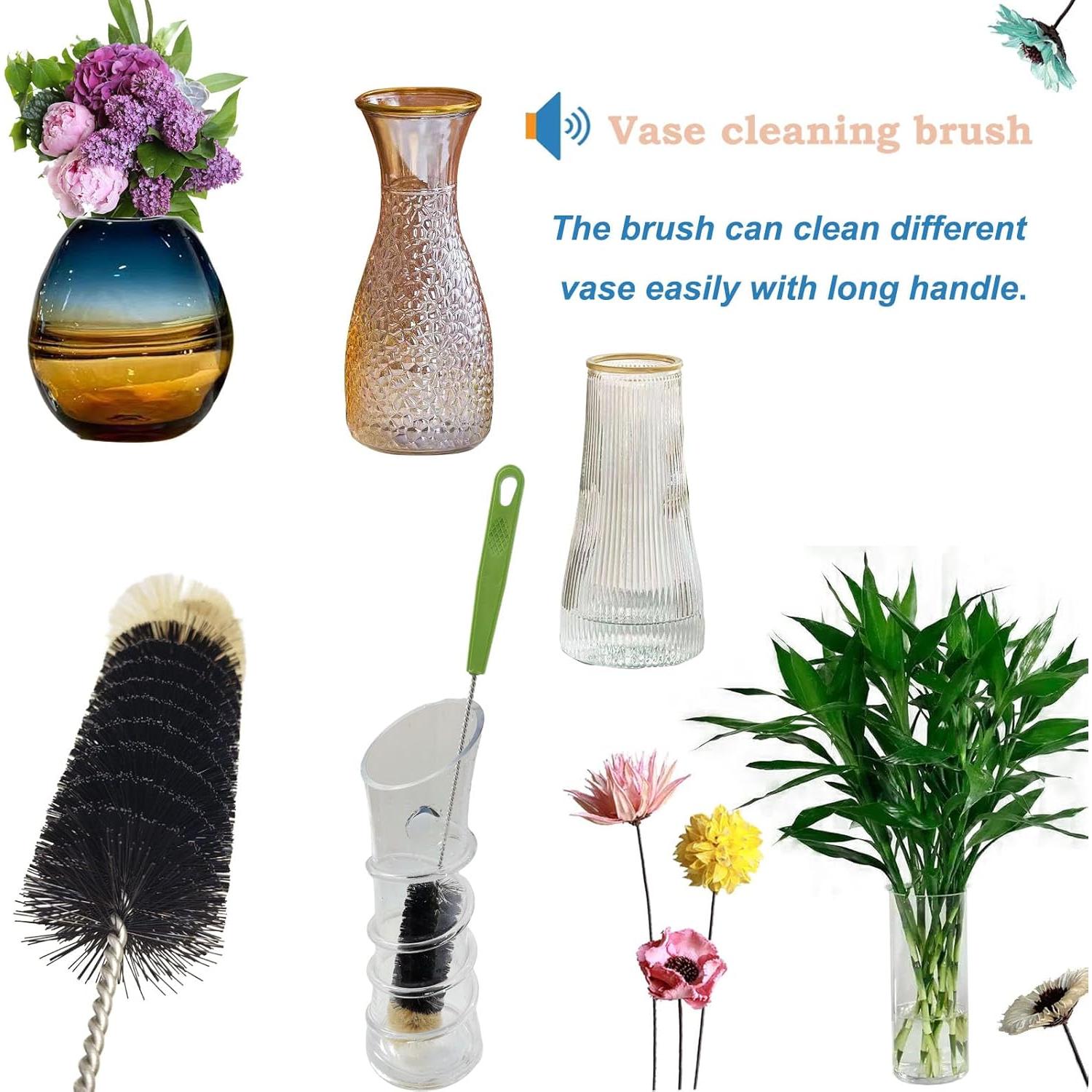 Paquete de 2 cepillos de limpieza Dokpod para botellas largas