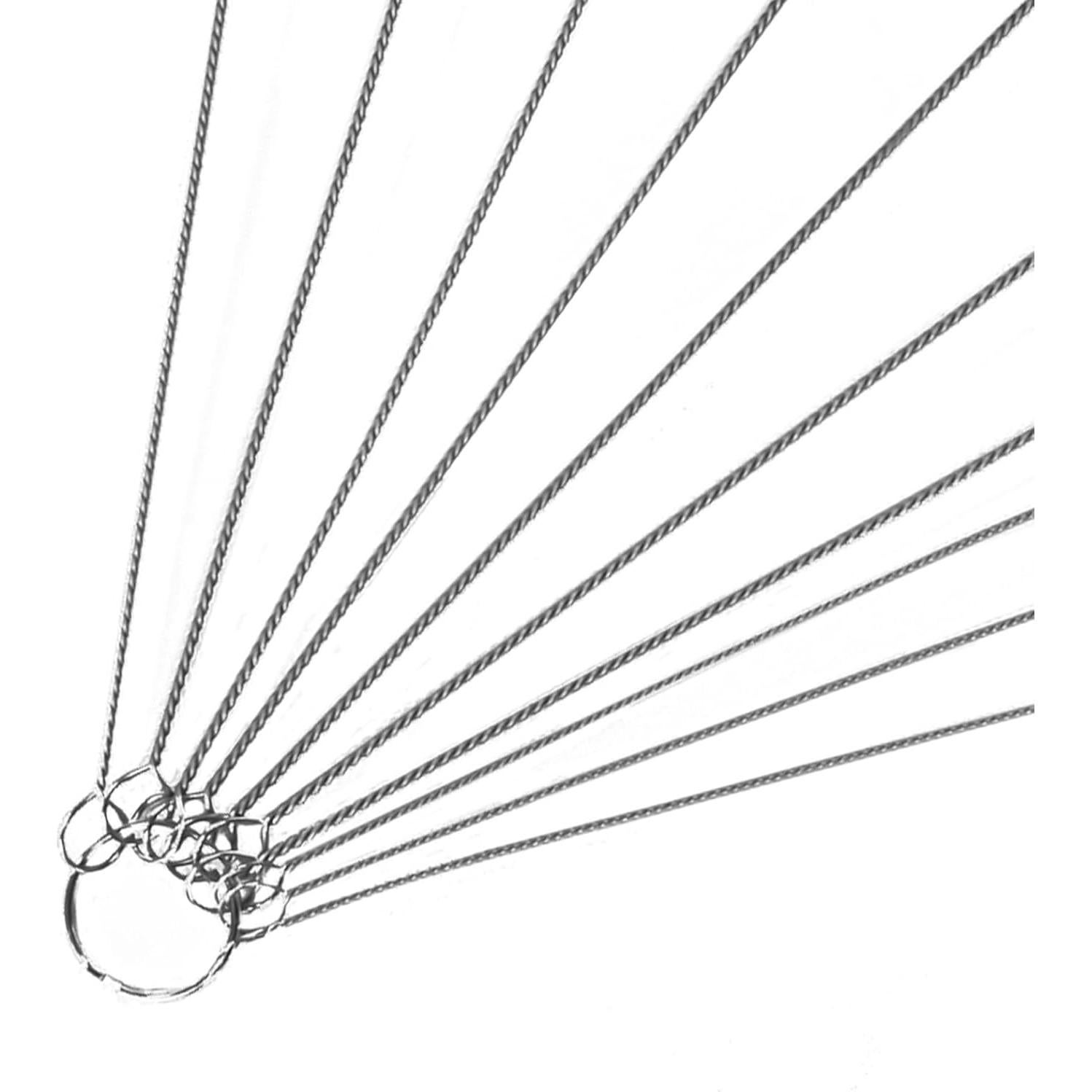 Straw Cleaner Brush Set, Shower Head Cleaner Tool, Nylon Pipe Tube Cleaner 8-inch 10 Different Diameters Set for Tumbler, Water Bottle, Sippy Cup, Sinks and Hummingbird Feeders