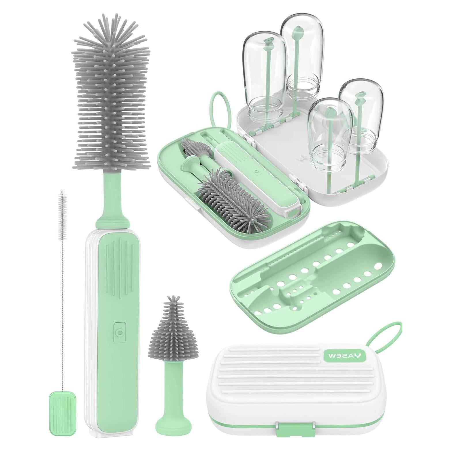 Limpiador Eléctrico de Botellas YASEW Verde 2000mAh Portátil