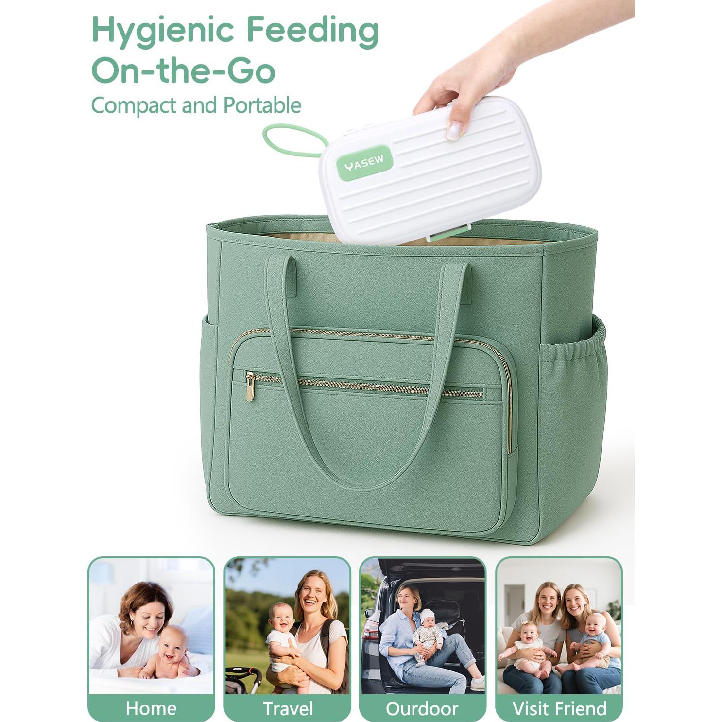 Limpiador Eléctrico de Botellas YASEW Verde 2000mAh Portátil