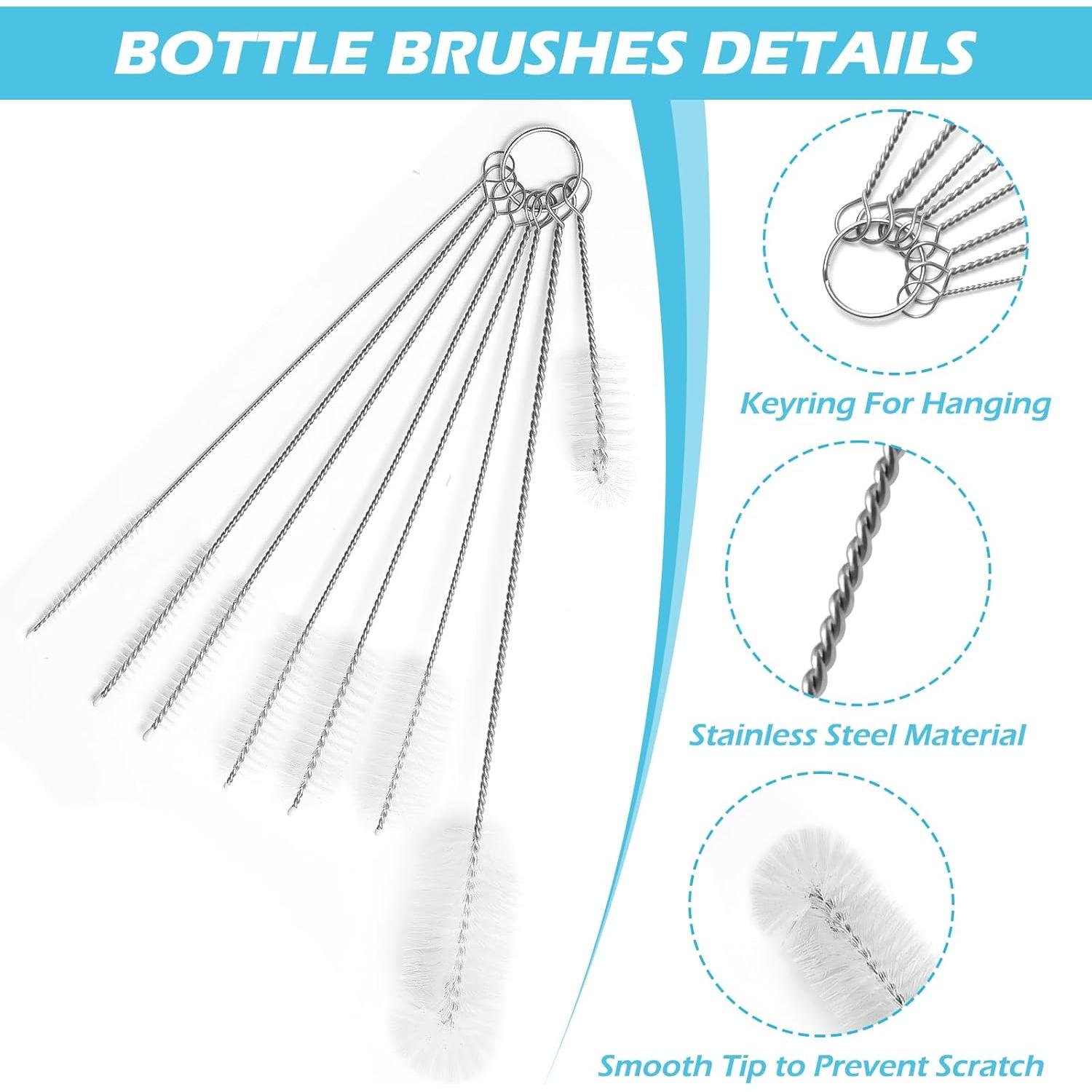 Tapones de limpieza de silicona COITEK con 8 cepillos - Morado