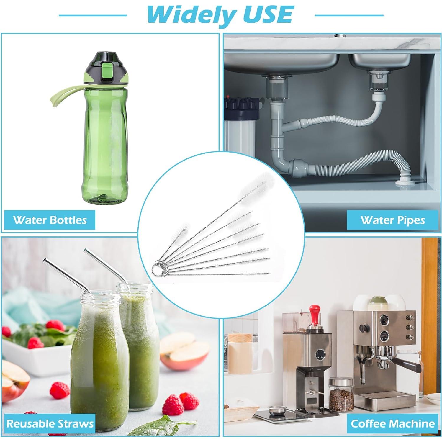 Tapones de limpieza de silicona COITEK con 8 cepillos - Morado