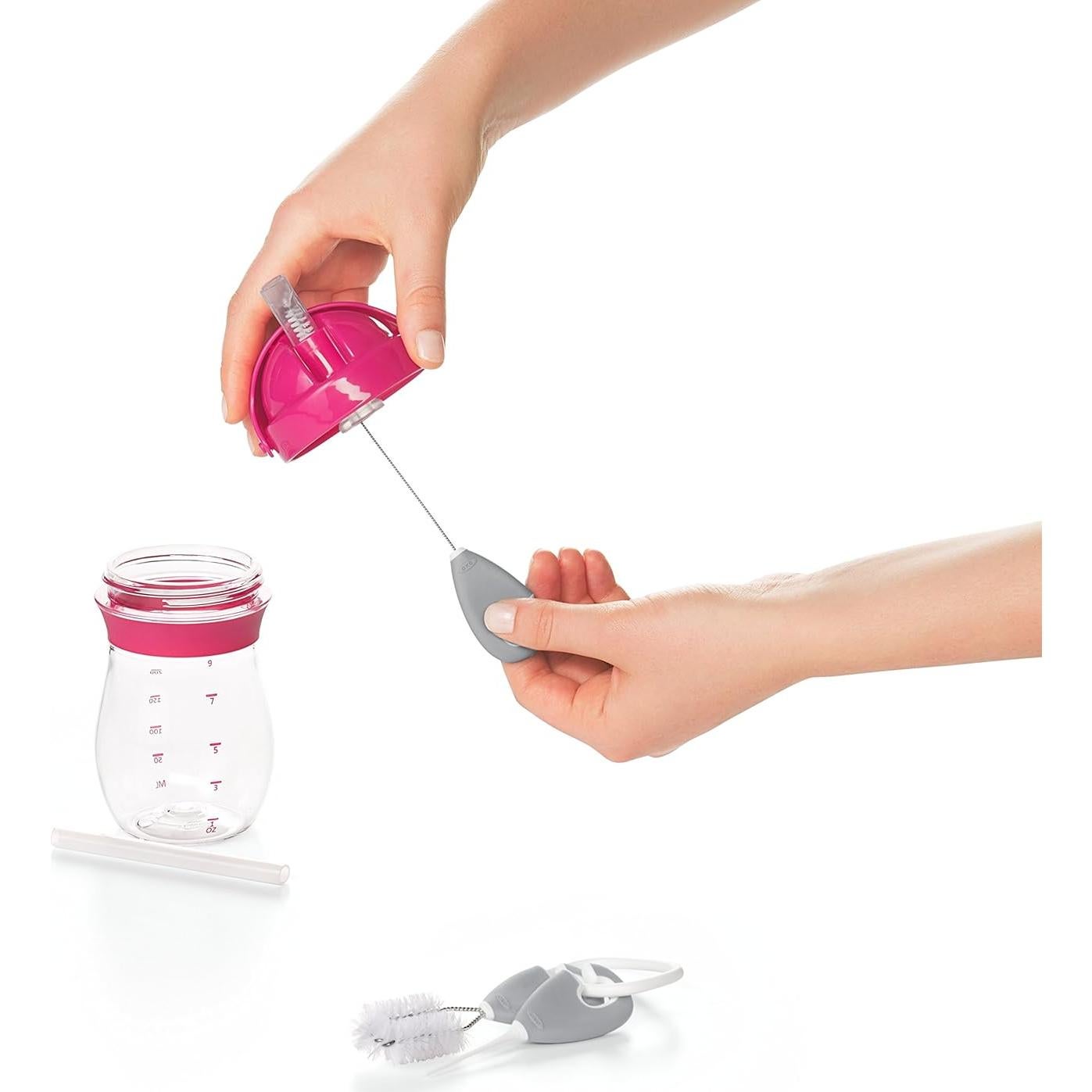 Juego de Limpieza OXO Tot para Vasos y Pajitas - Gris