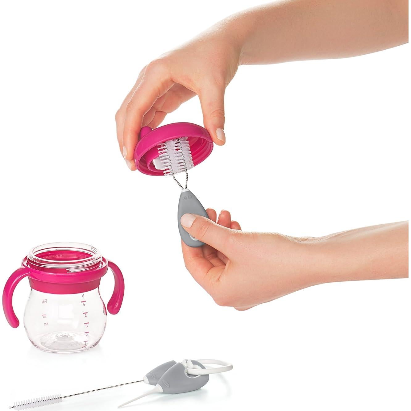 Juego de Limpieza OXO Tot para Vasos y Pajitas - Gris