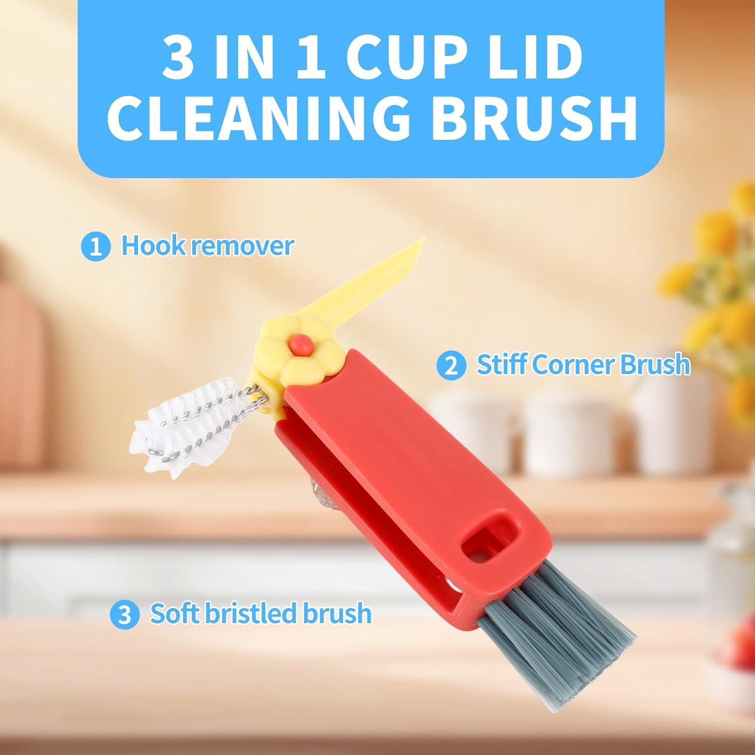 Cepillo de Tapa de Vaso Petal 3 en 1 - Genérico, Multiusos