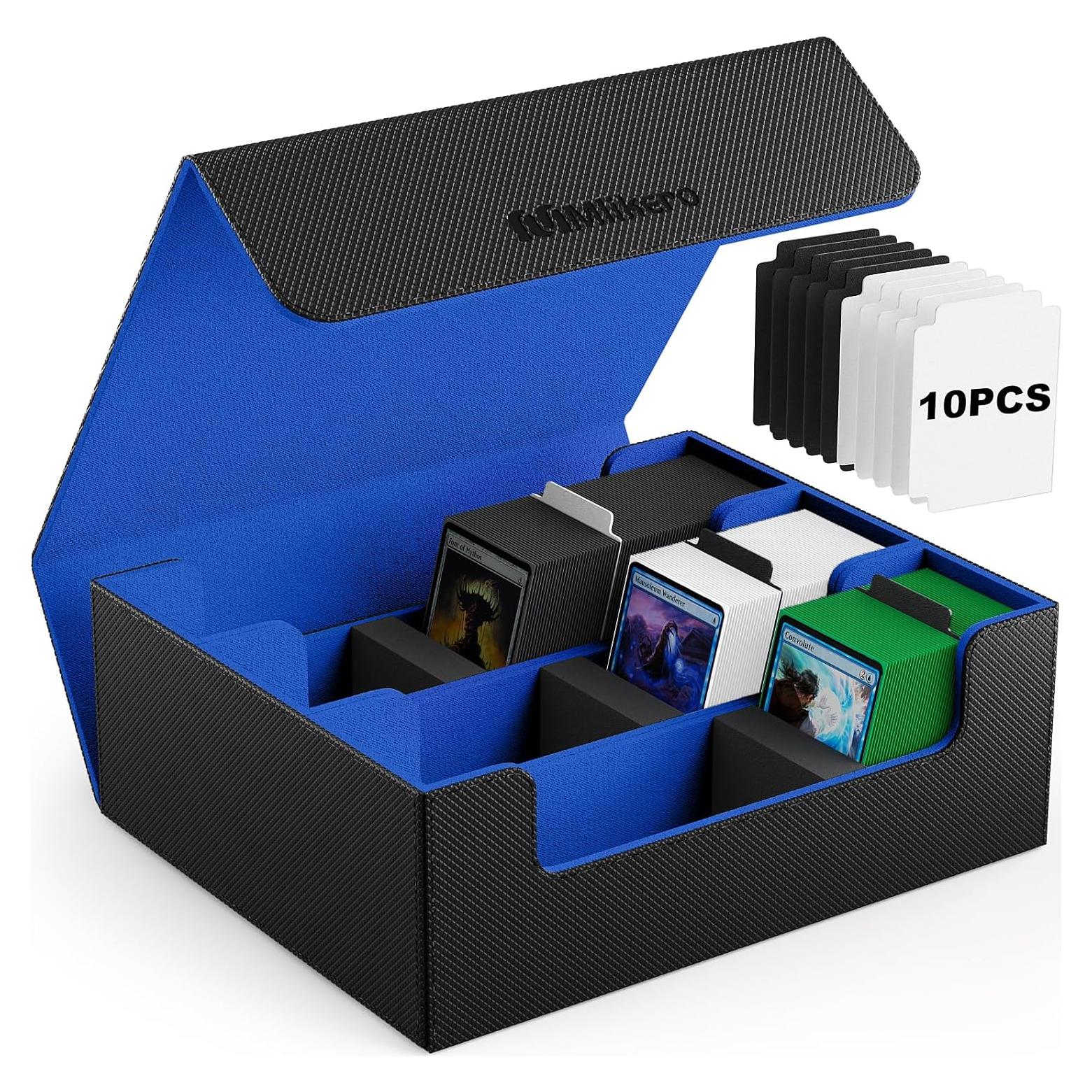 Caja de Cartas Mlikero 1800+ con Divisores y Cierre Magnético