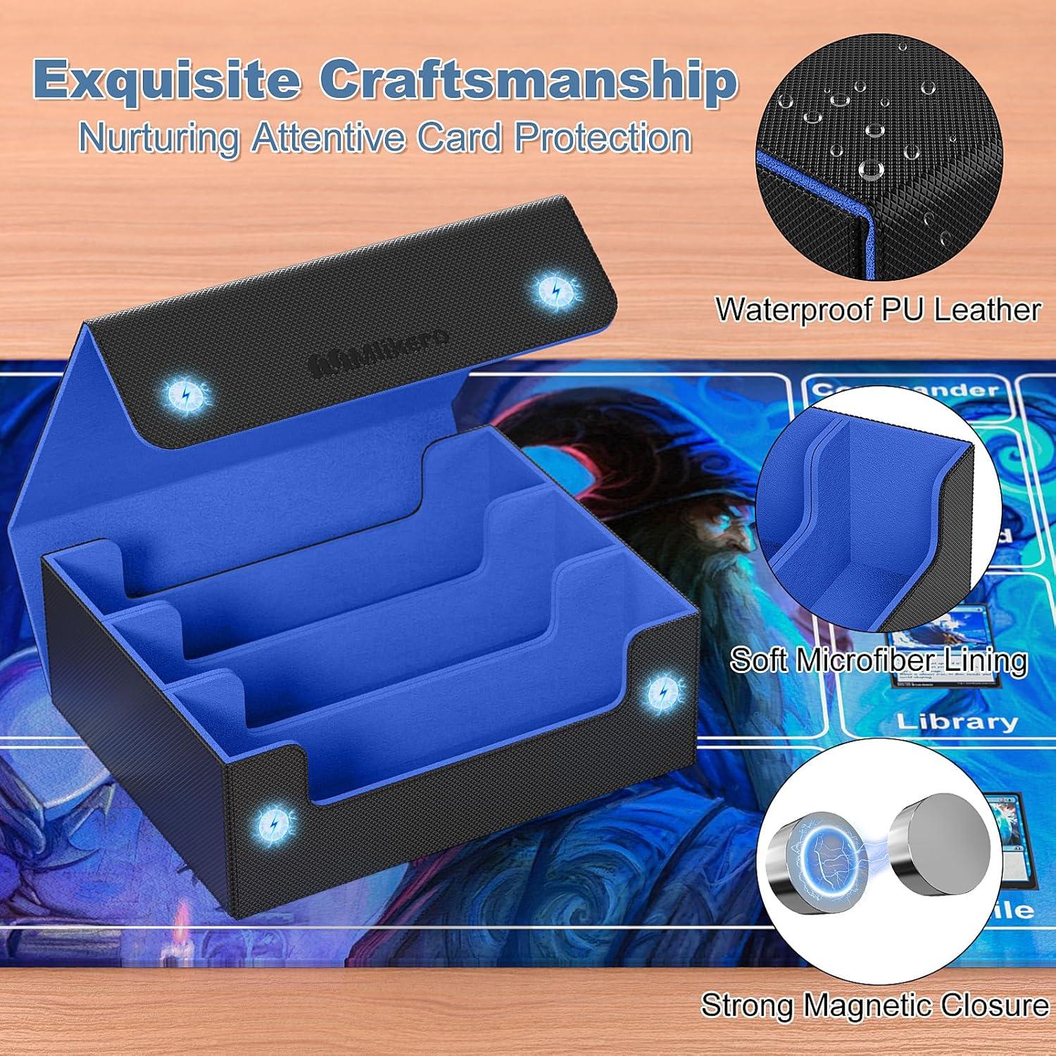 Caja de Cartas Mlikero 1800+ con Divisores y Cierre Magnético