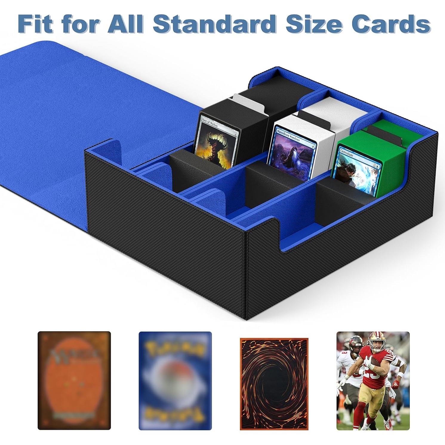 Caja de Cartas Mlikero 1800+ con Divisores y Cierre Magnético