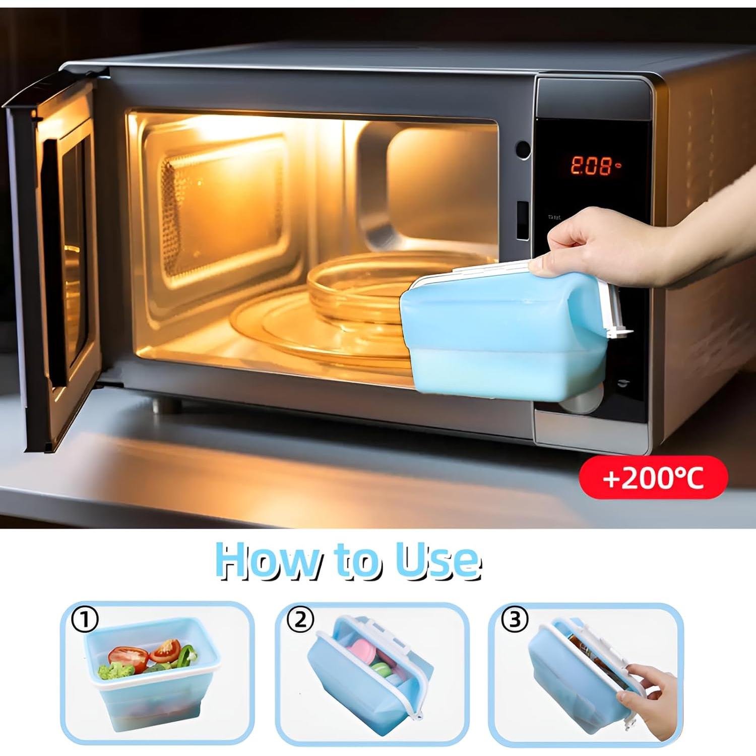 Bolsas de Silicona Reutilizables ACUDUDOMA 1 Unidad Azul