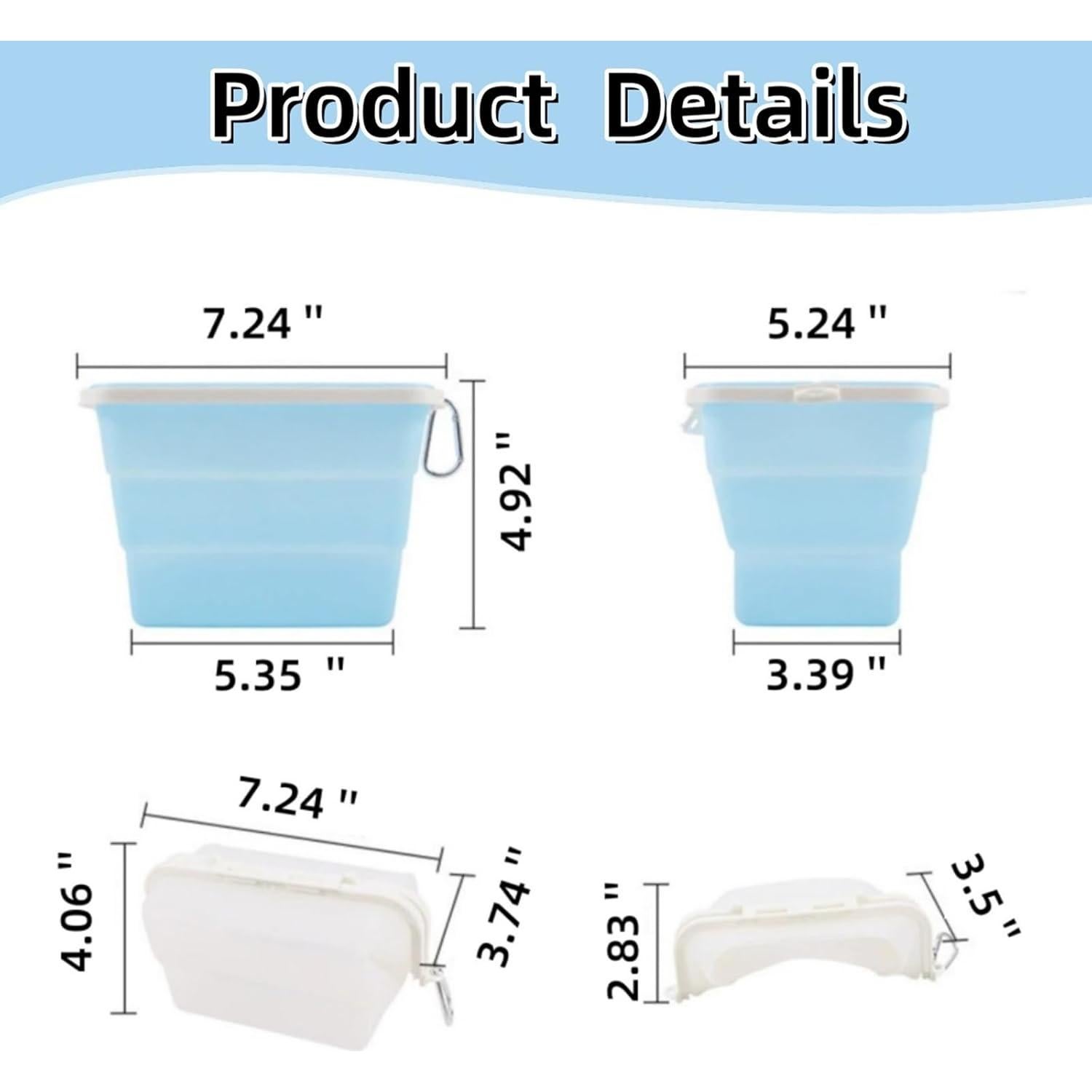 Bolsas de Silicona Reutilizables ACUDUDOMA 1 Unidad Azul