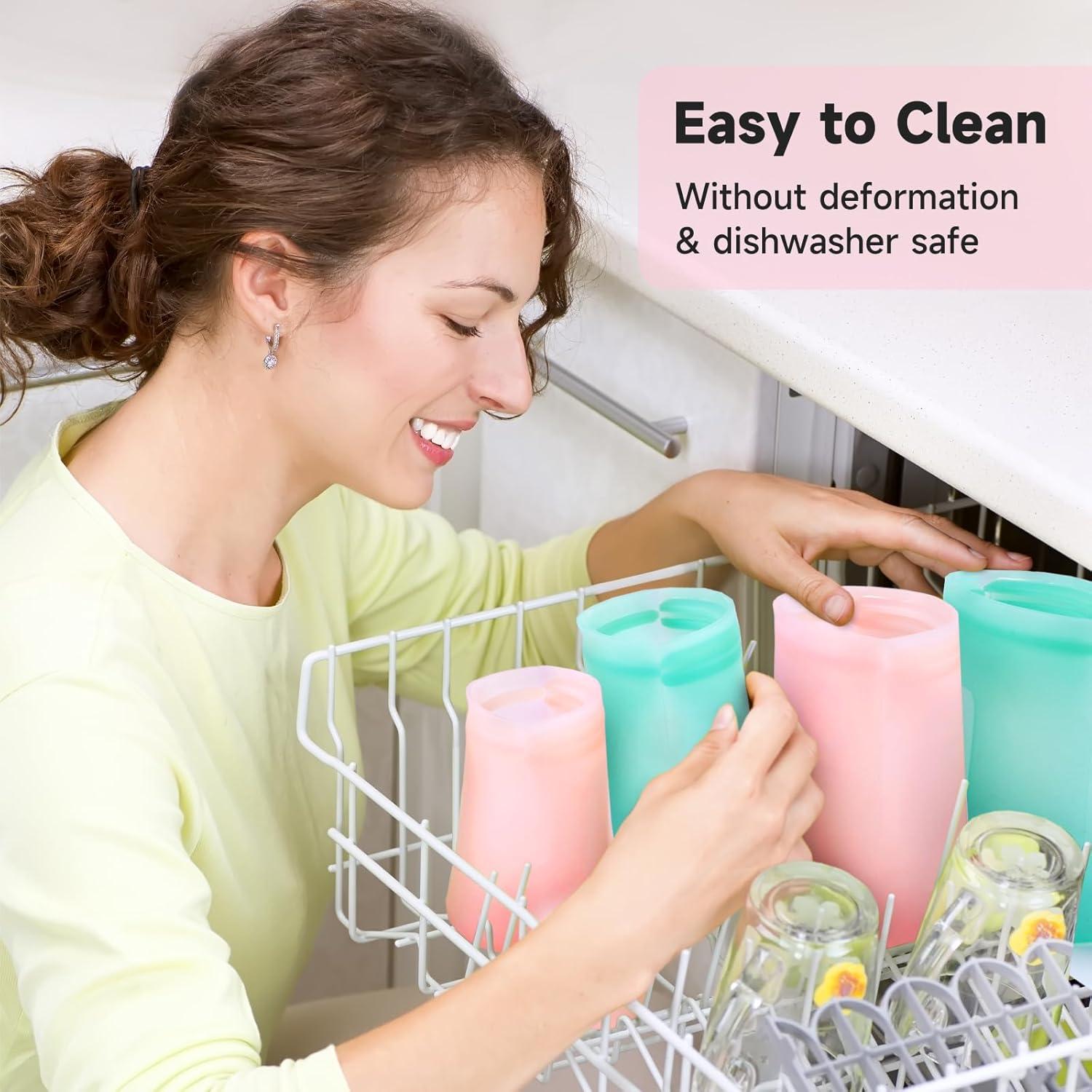 Bolsas de Almacenamiento de Silicona FIRAWER 3Pcs Reutilizables 227g 510g 907g