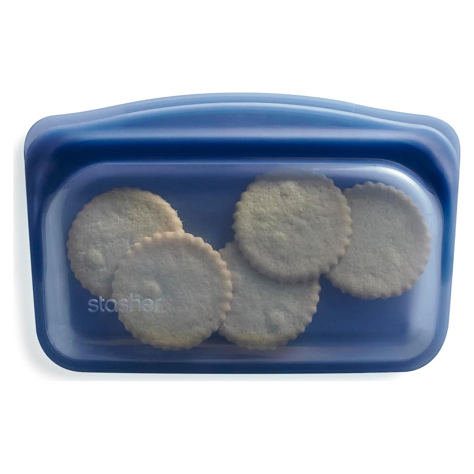 Bolsa de Almacenamiento Reutilizable Stasher 12 Oz Océano Profundo