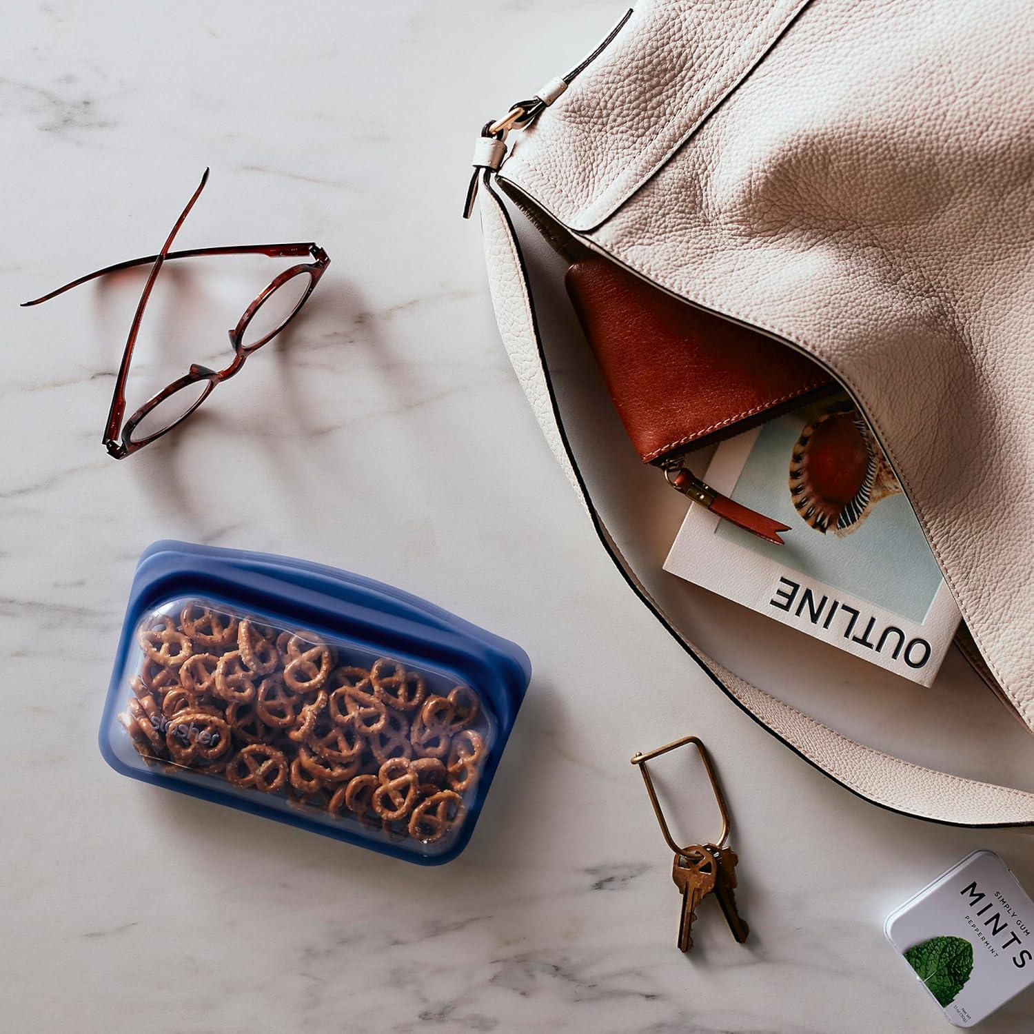 Bolsa de Almacenamiento Reutilizable Stasher 12 Oz Océano Profundo