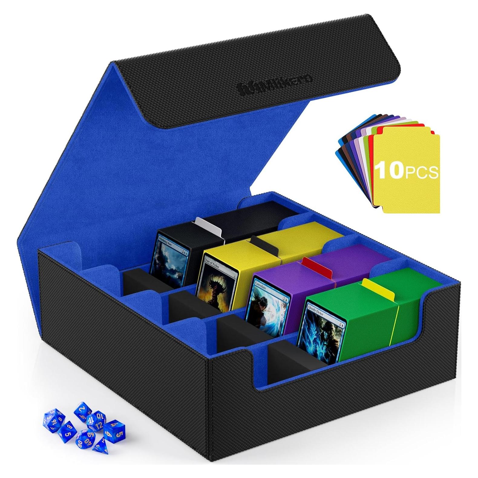 Caja de Cartas Mlikero 4 Filas 2400+ Cartas Azul