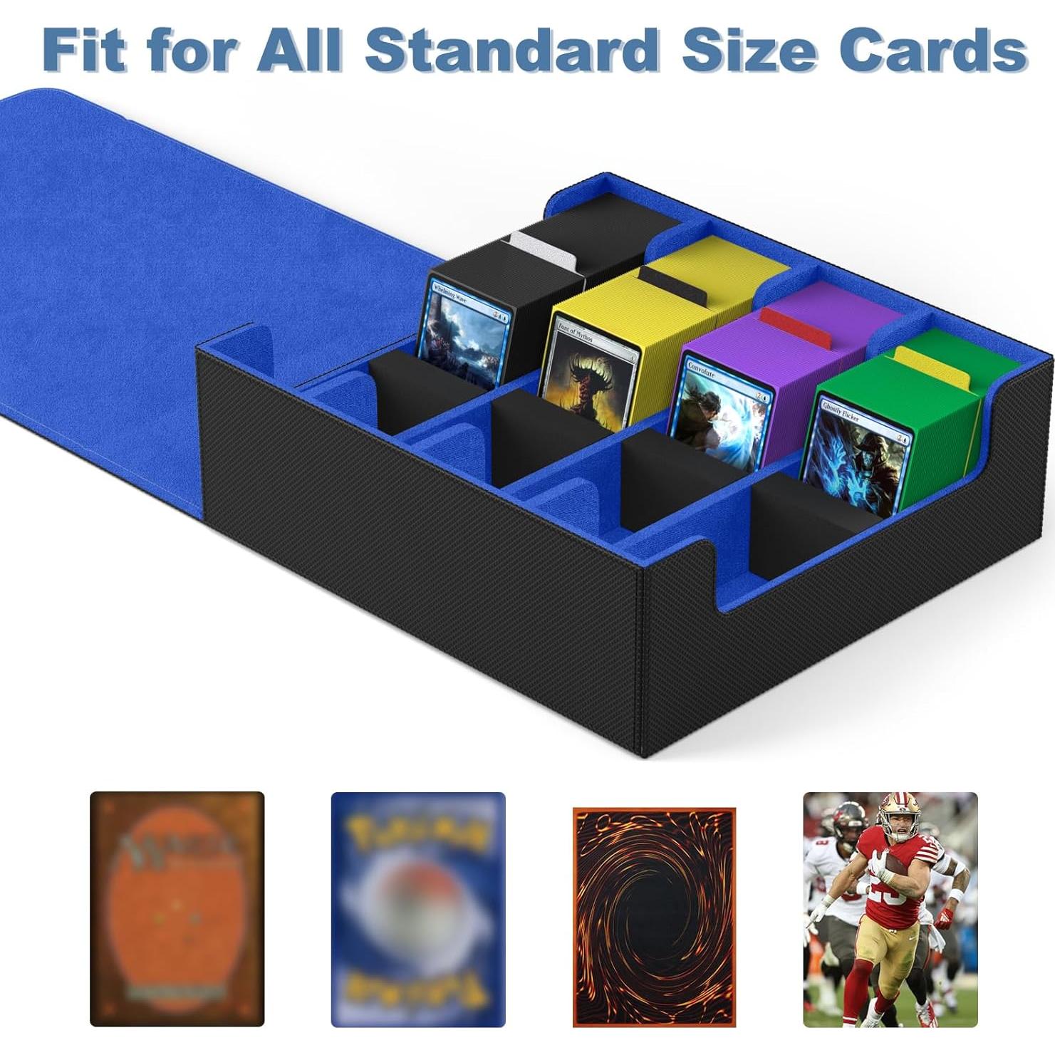 Caja de Cartas Mlikero 4 Filas 2400+ Cartas Azul