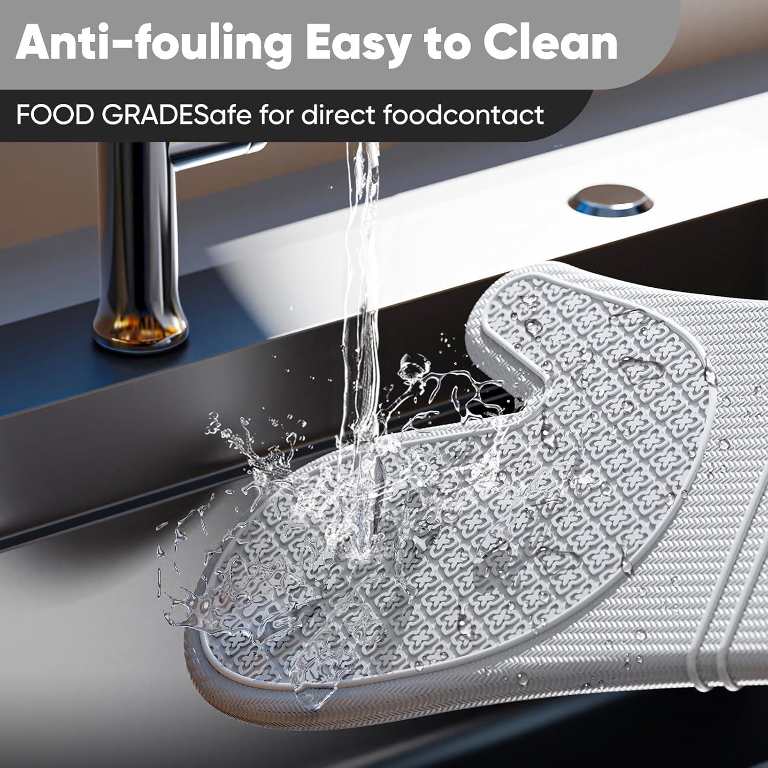 Manoplas de Horno Silicona HGYI 260°C Antideslizantes 31.75x19.43cm