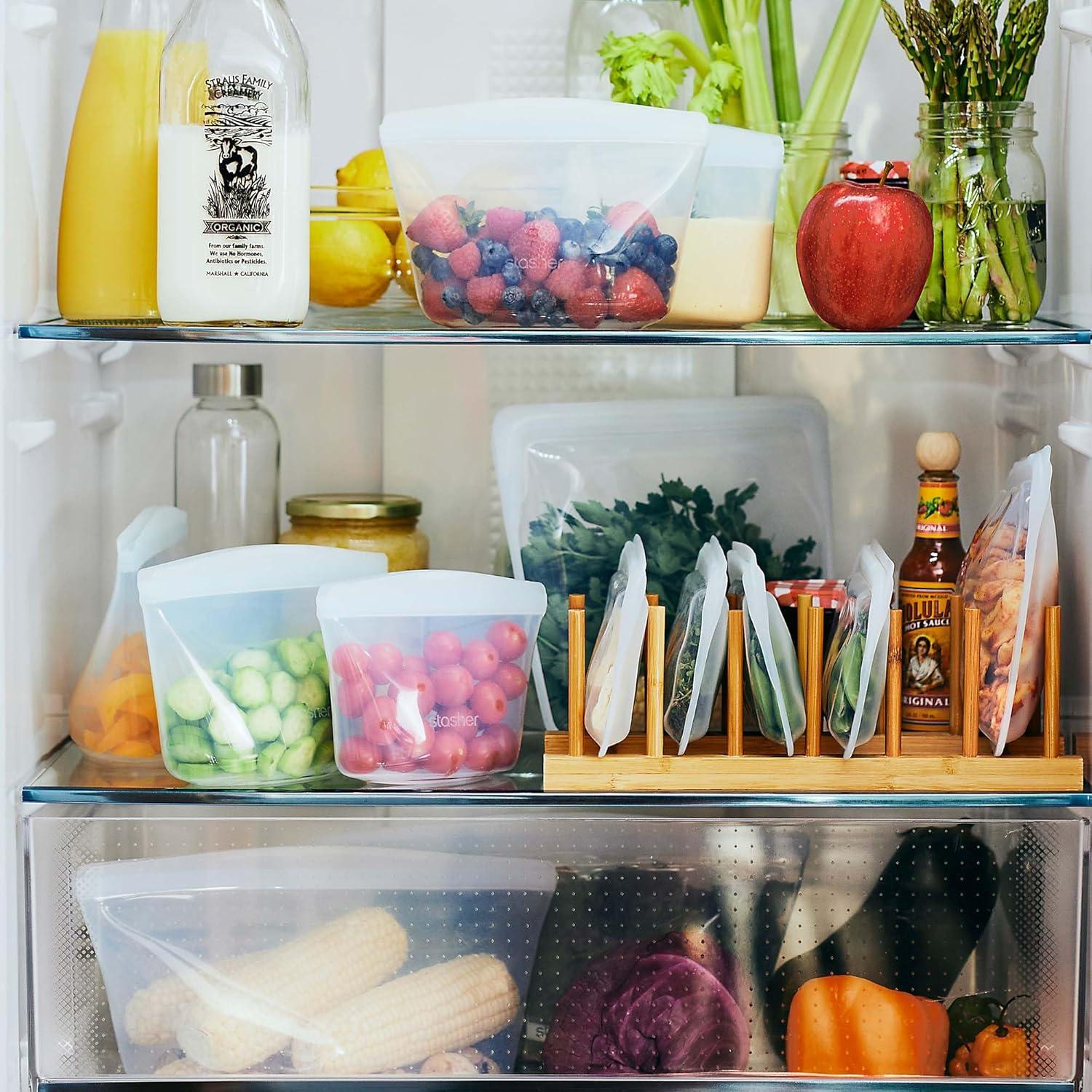 Bolsas de Almacenamiento Reutilizables Stasher - Paquete de 6 Arcoíris