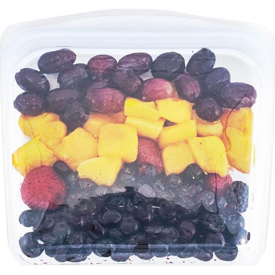 Stasher Bolsa de Silicona Mediana 828 ml Set de 2 Transparente