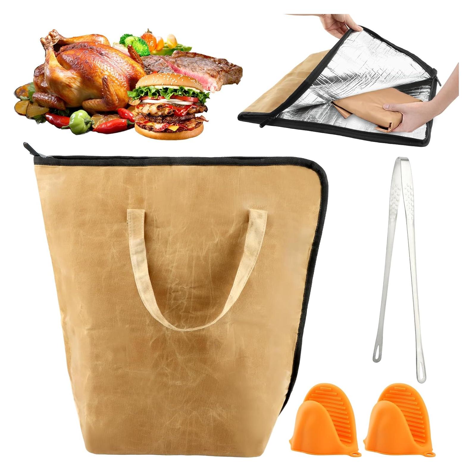 Manta BBQ LOQJSS con manoplas y pinzas, 46x25x20cm