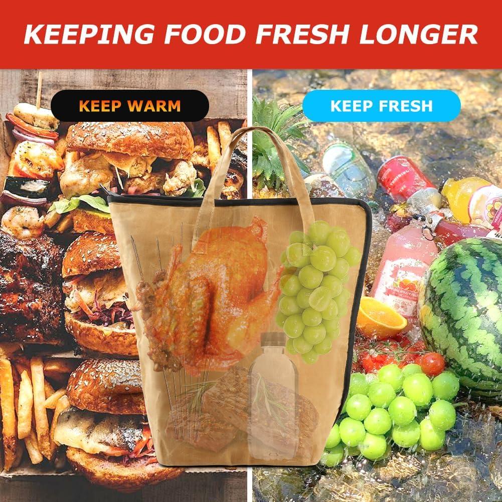 Manta BBQ LOQJSS con manoplas y pinzas, 46x25x20cm