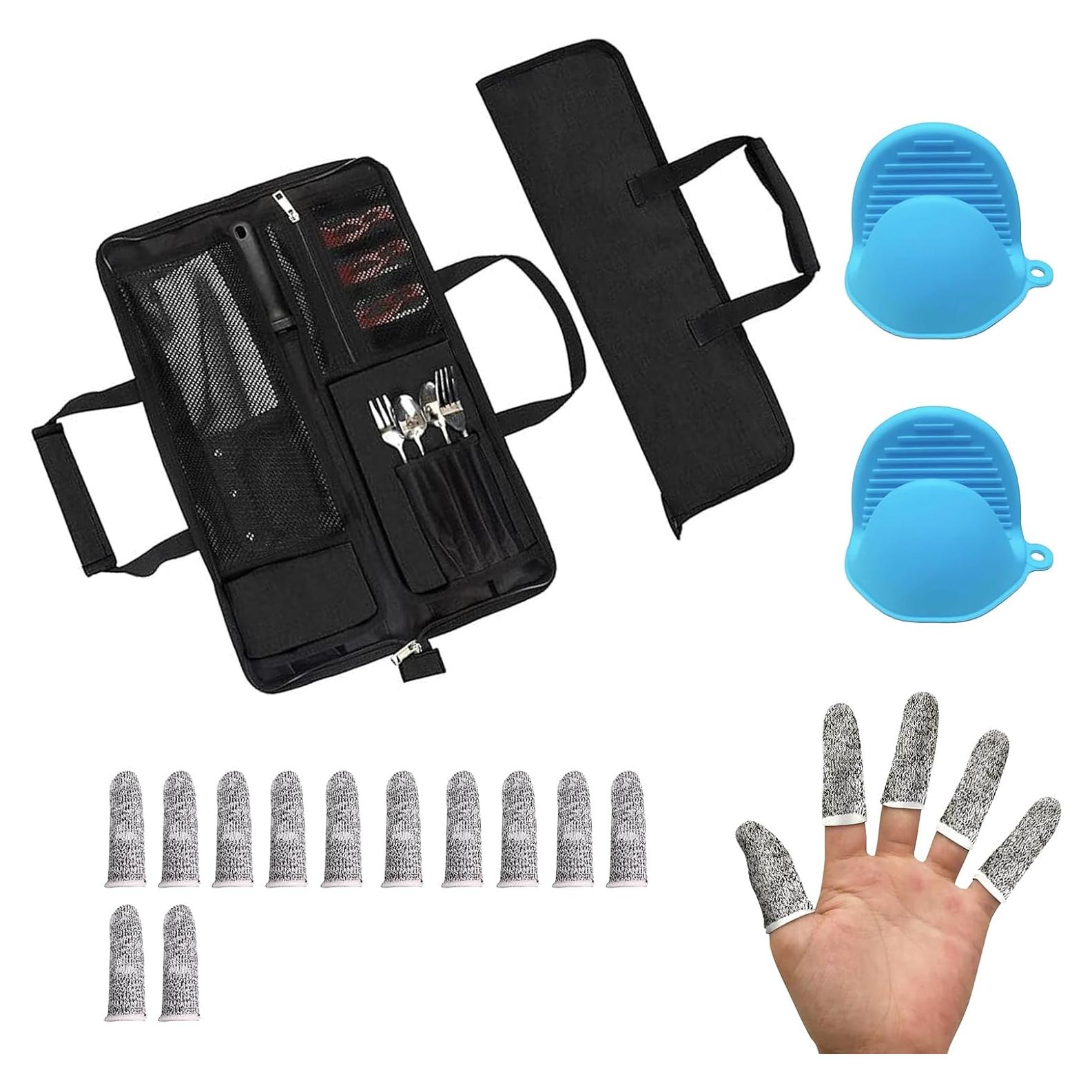 Bolsa de Cuchillos de Chef Qchengsan con 13 Ranuras y Protectores