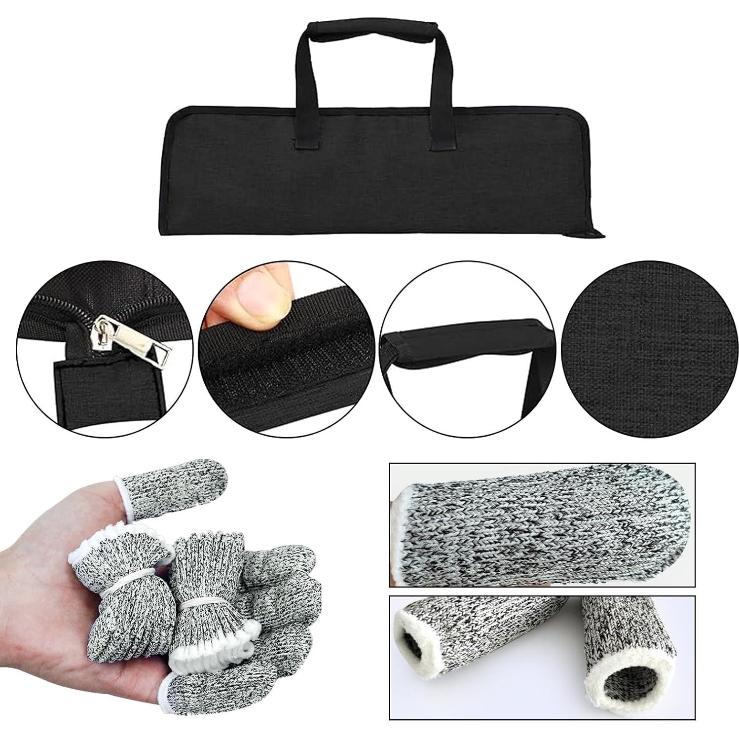 Bolsa de Cuchillos de Chef Qchengsan con 13 Ranuras y Protectores