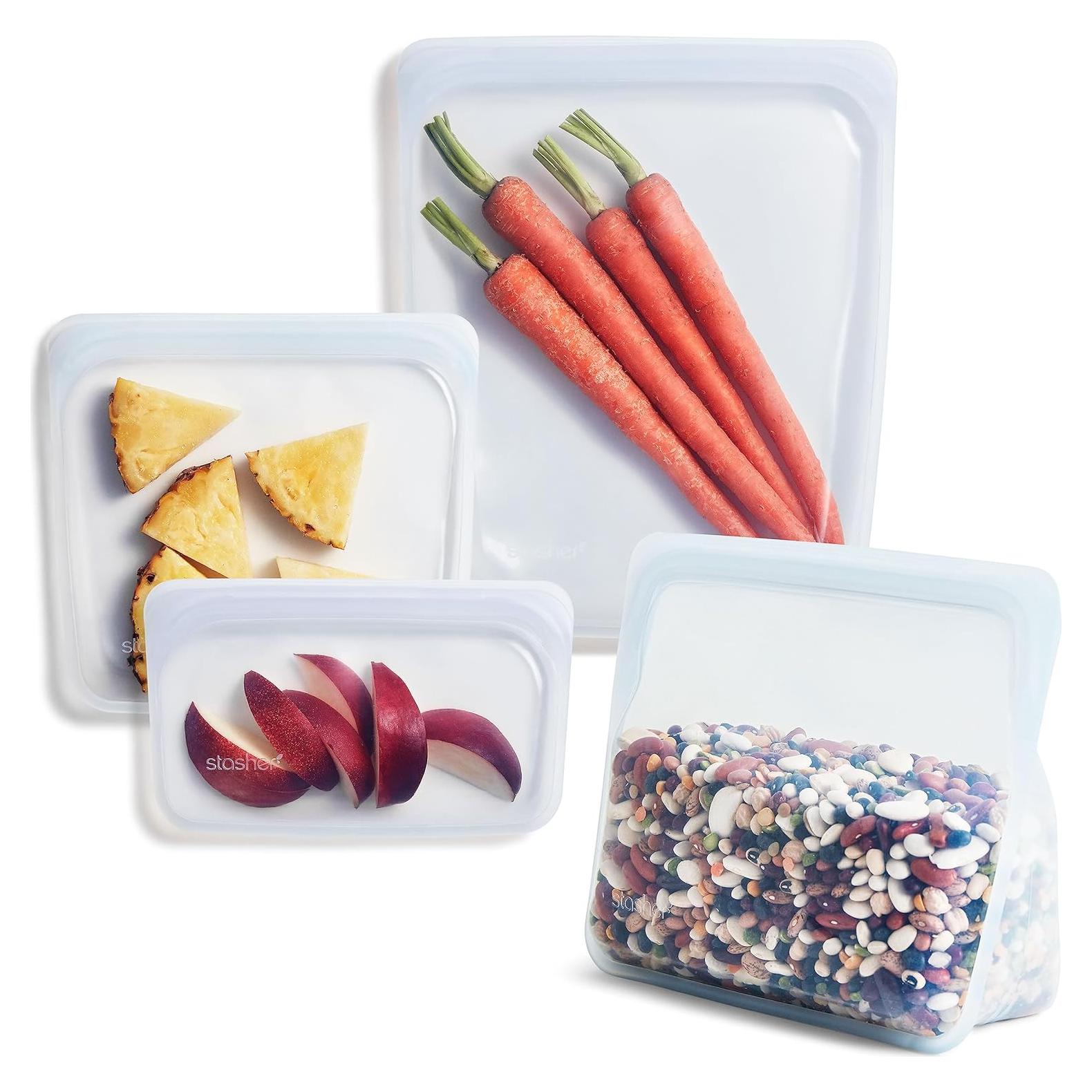 Bolsas de Almacenamiento de Silicona Stasher 4-Pack 1.89L