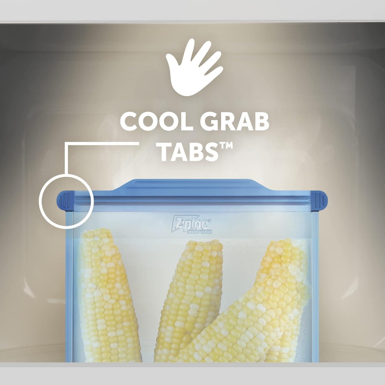 Bolsas de Silicona Reutilizables Ziploc Endurables Medianas 4 Pzas