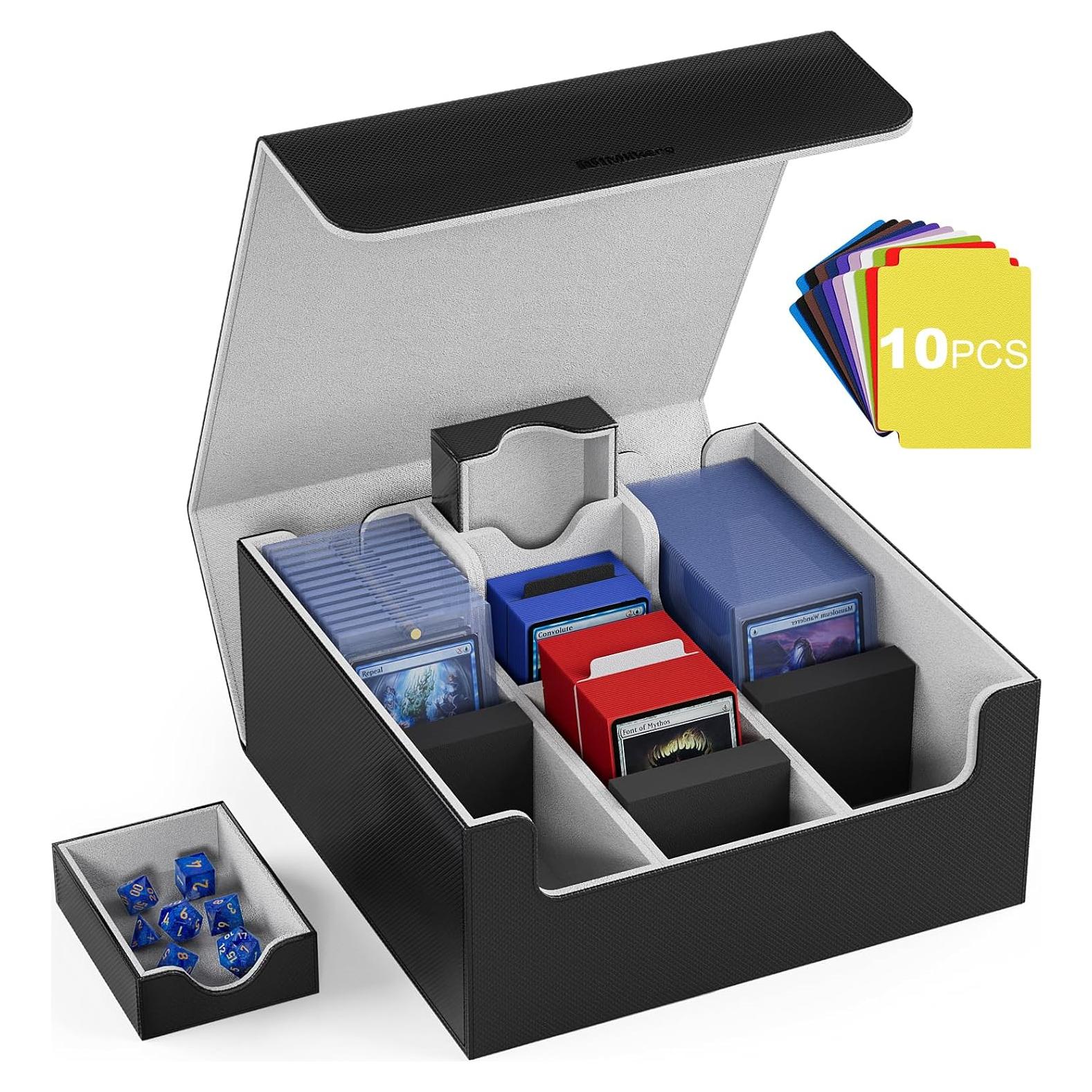 Caja de Barajas Mlikero para 1800 Cartas con Cierre Magnético