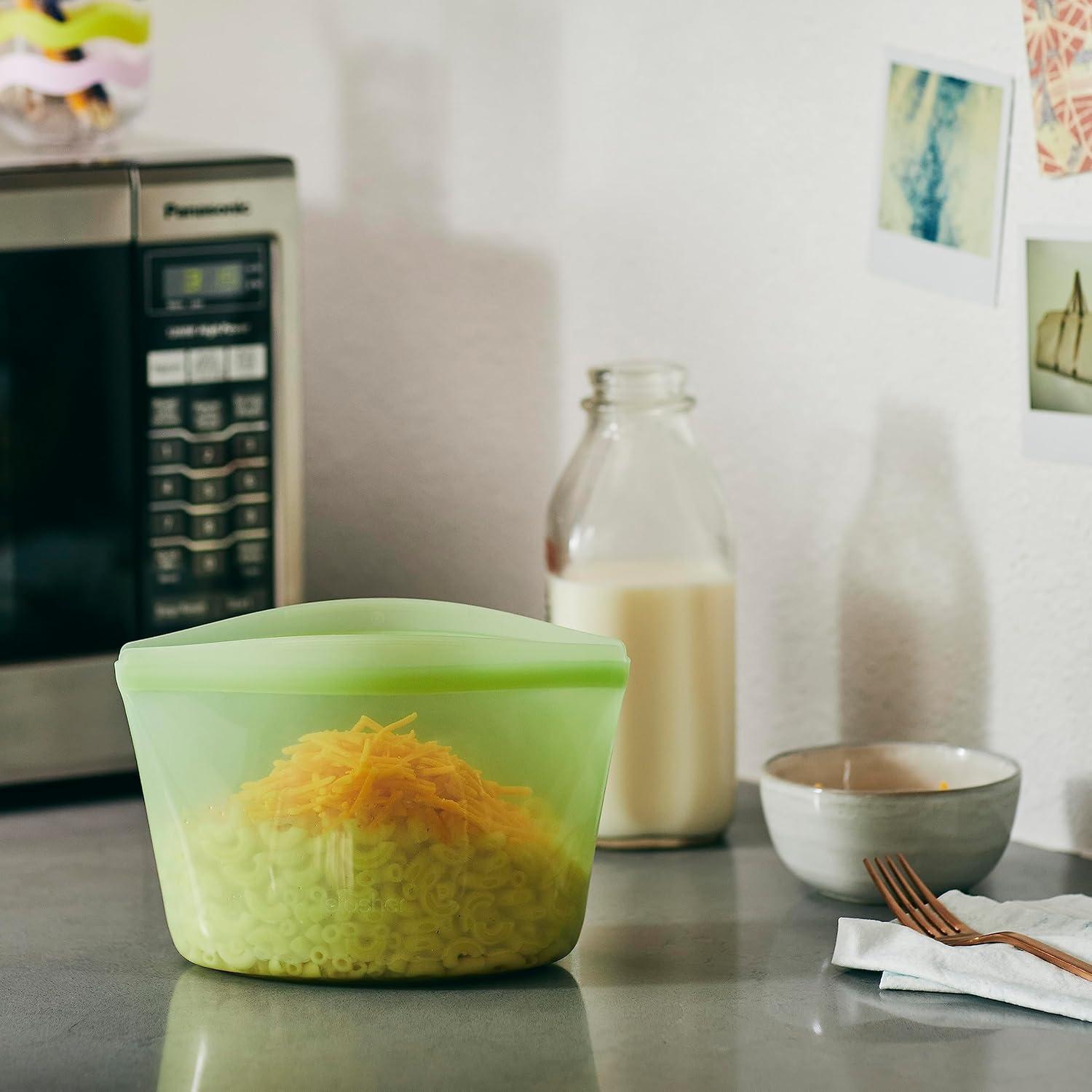 Bolsa de Almacenamiento de Silicona Stasher 4 Tazas - Paquete de 2