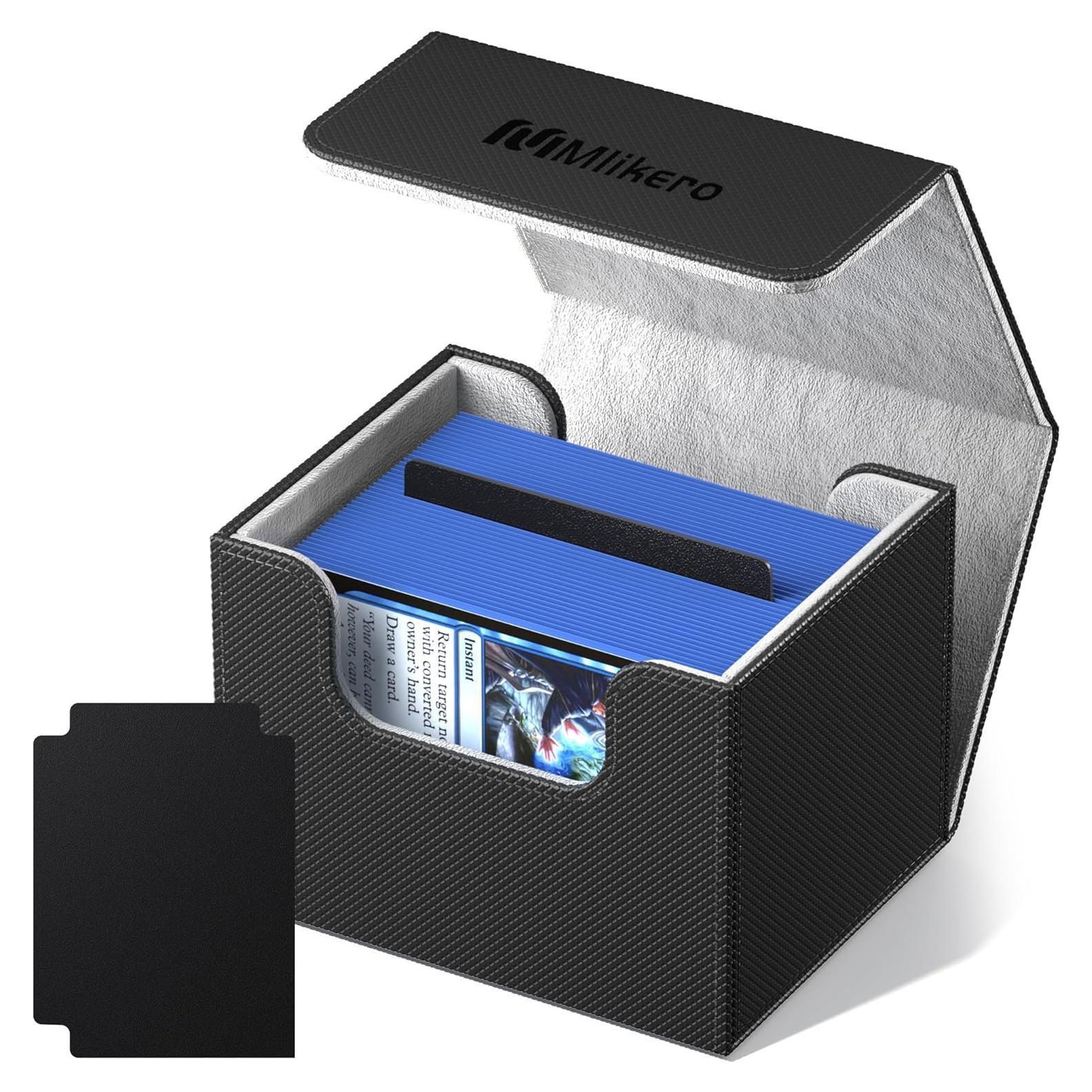 Caja de Barajas Mlikero V2 Negra para 100+ Cartas TCG