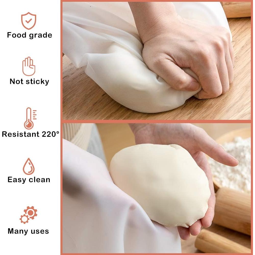 Bolsa de Amasar de Silicona TCOTBE 177g para Pan y Pastelería