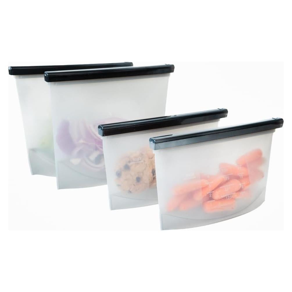 Bolsas de Almacenamiento de Silicona Reutilizables Knivi - 4 Pzas