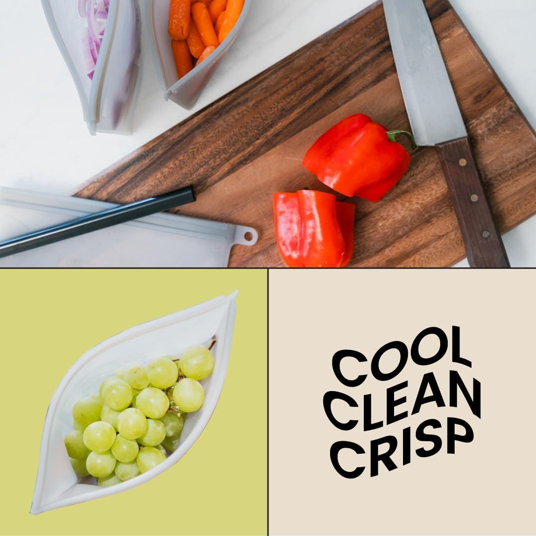 Bolsas de Almacenamiento de Silicona Reutilizables Knivi - 4 Pzas