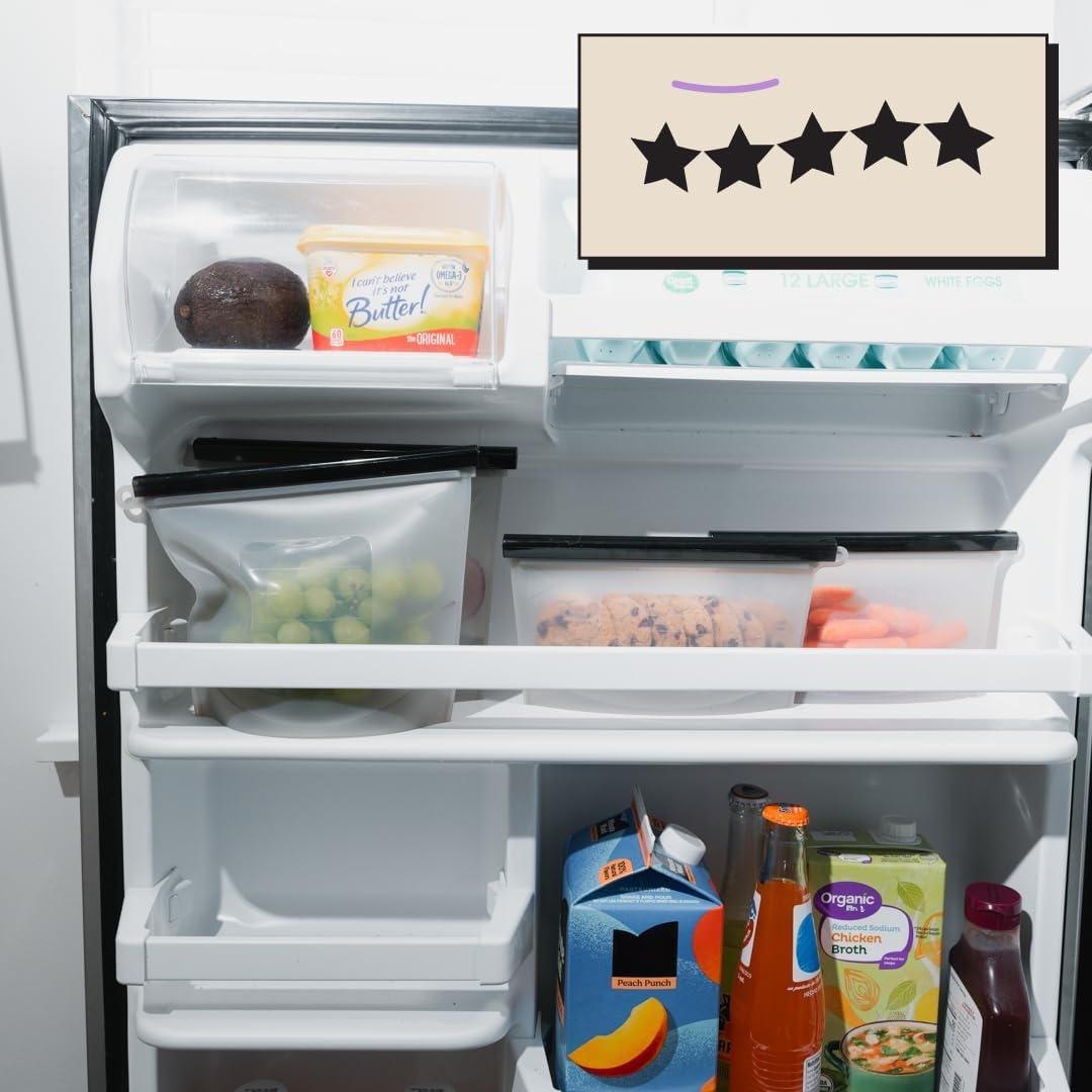 Bolsas de Almacenamiento de Silicona Reutilizables Knivi - 4 Pzas