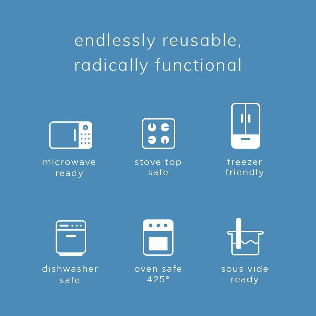 Bolsa de Almacenamiento de Silicona Stasher 28 Oz Paquete de 2