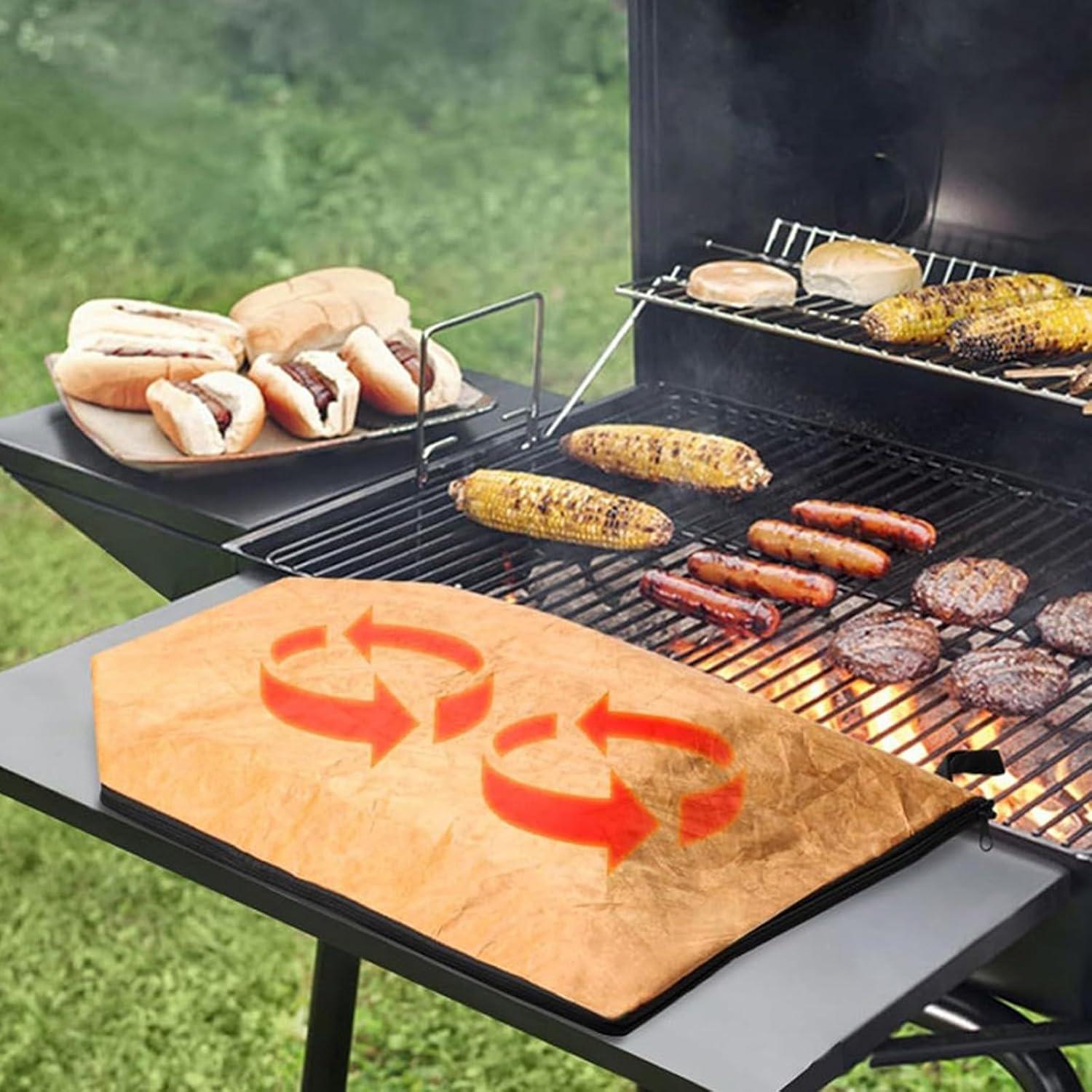 Manta BBQ ReignSword 54cm con 2 Guantes Silicona Aislante