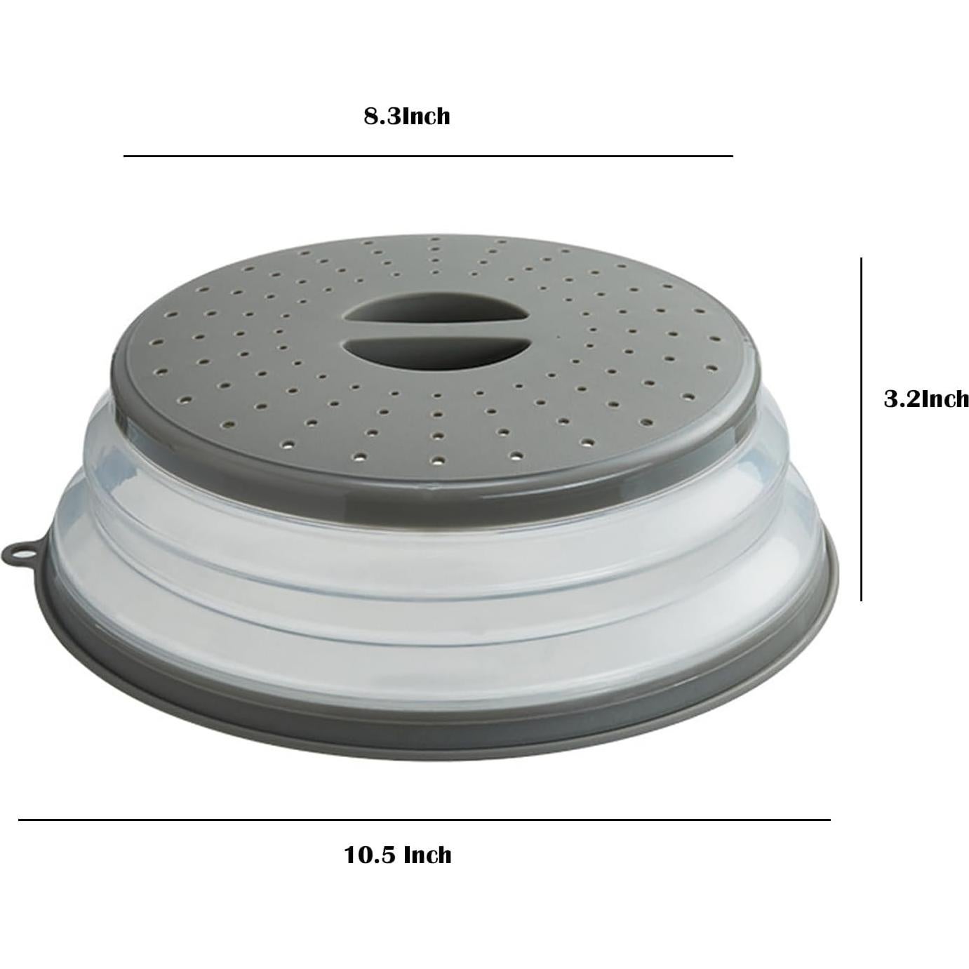 Cubierta para Microondas XGHJ 27cm 2 Paquete Silicona y Plástico