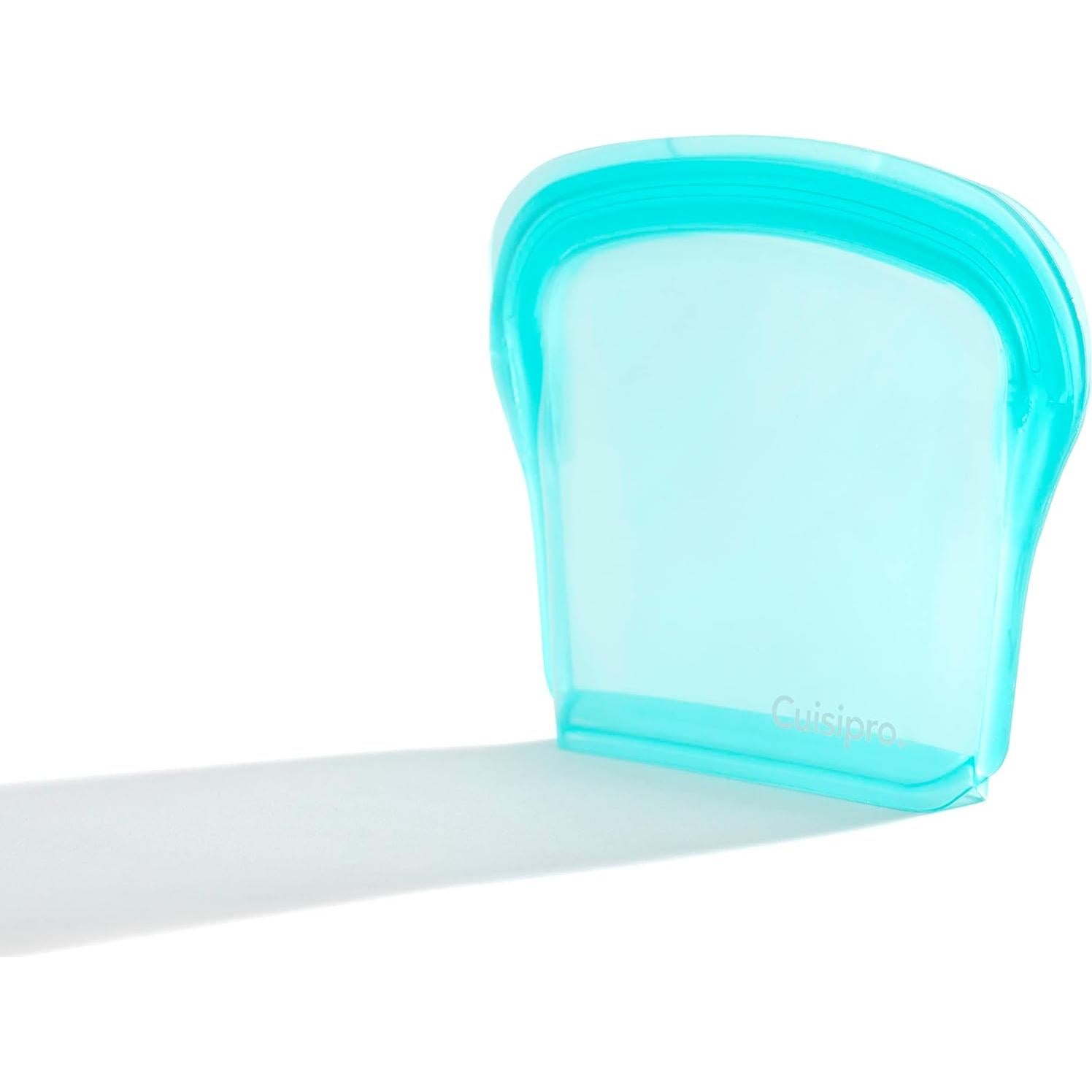 Set de 2 Bolsas de Silicona Reutilizables Cuisipro 191g Aqua